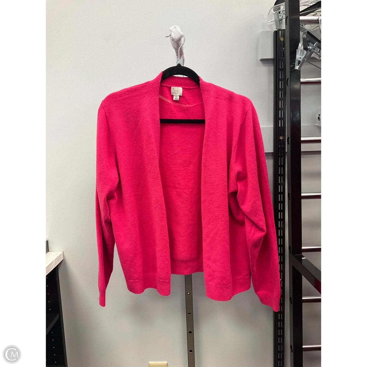 Sweater Cardigan By A New Day In Pink, Size: Xl