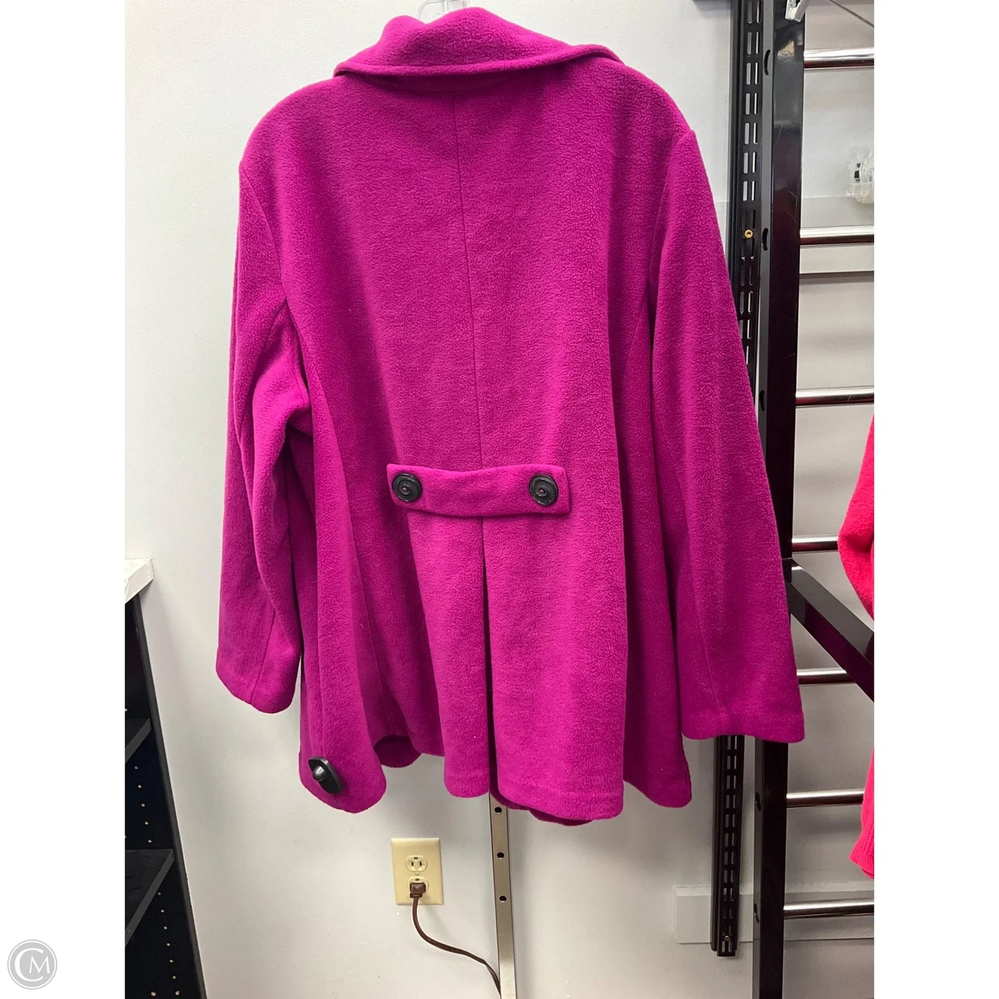 Jacket Fleece By Susan Graver In Purple, Size: 2x