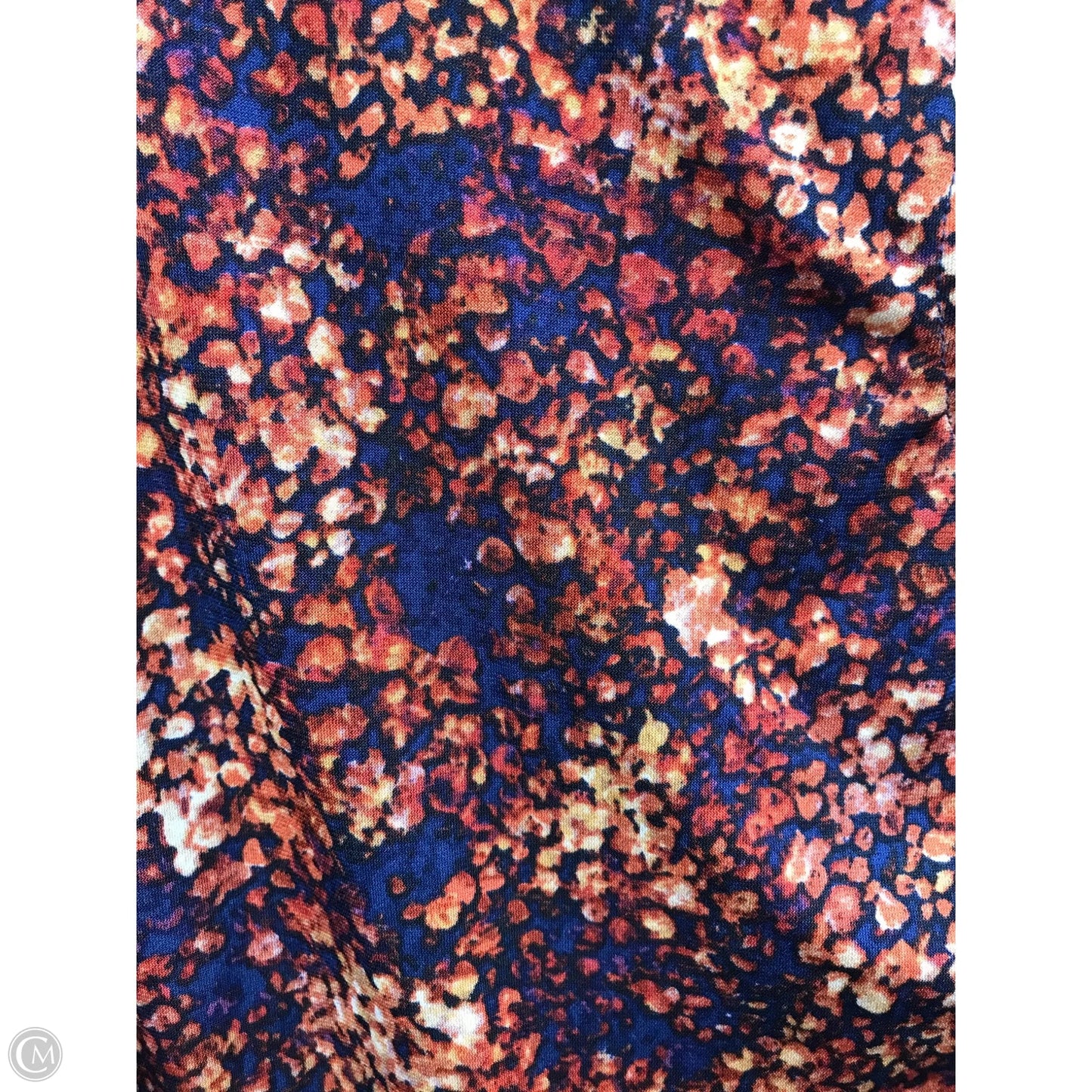 Top Long Sleeve By Tahari In Orange & Purple, Size: L