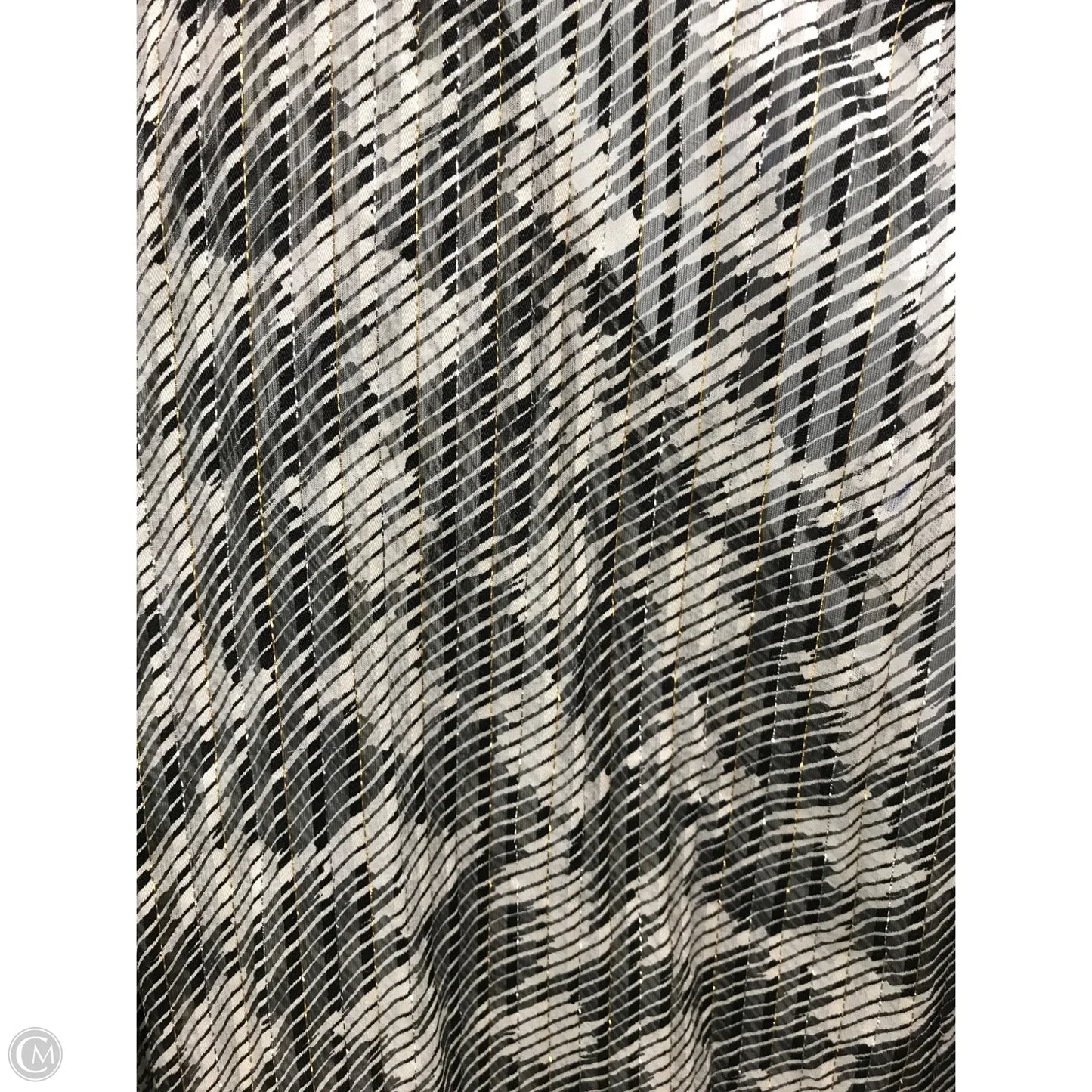 Top Long Sleeve By White House Black Market In Black & Cream, Size: 8