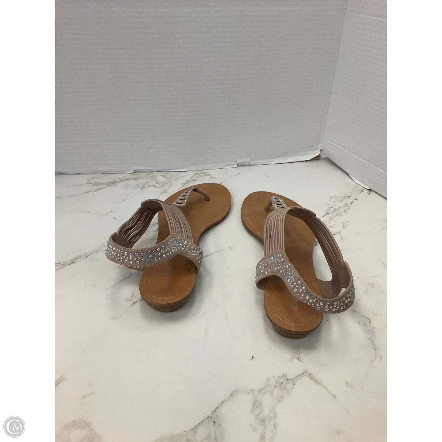Sandals Flats By Madden Girl In Tan, Size: 9.5