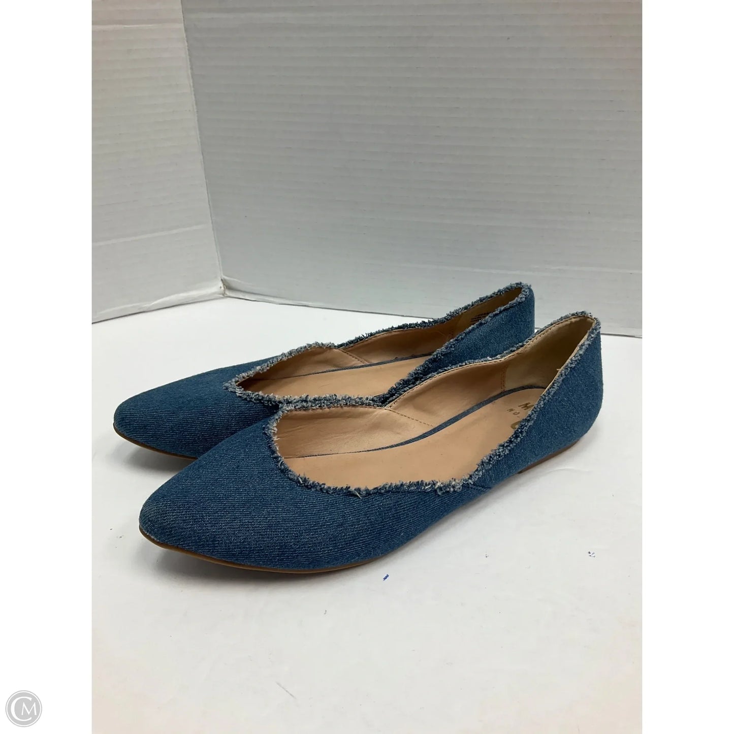 Shoes Flats By Mix No 6 In Blue Denim, Size: 9.5