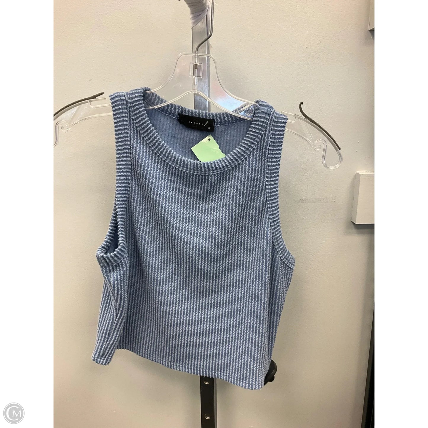 Top Sleeveless By Clothes Mentor In Blue, Size: Xl