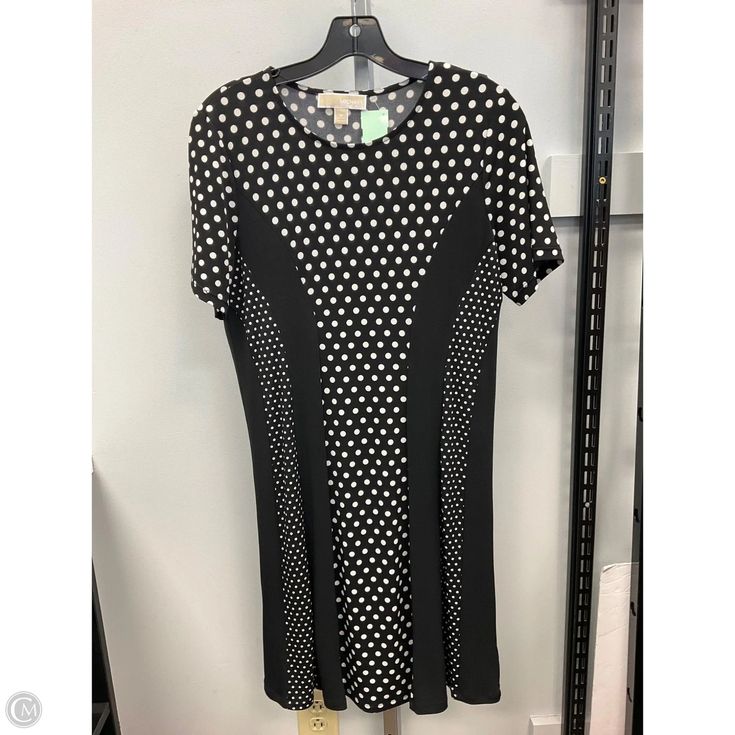 Dress Casual Short By Michael By Michael Kors In Polkadot Pattern, Size: M