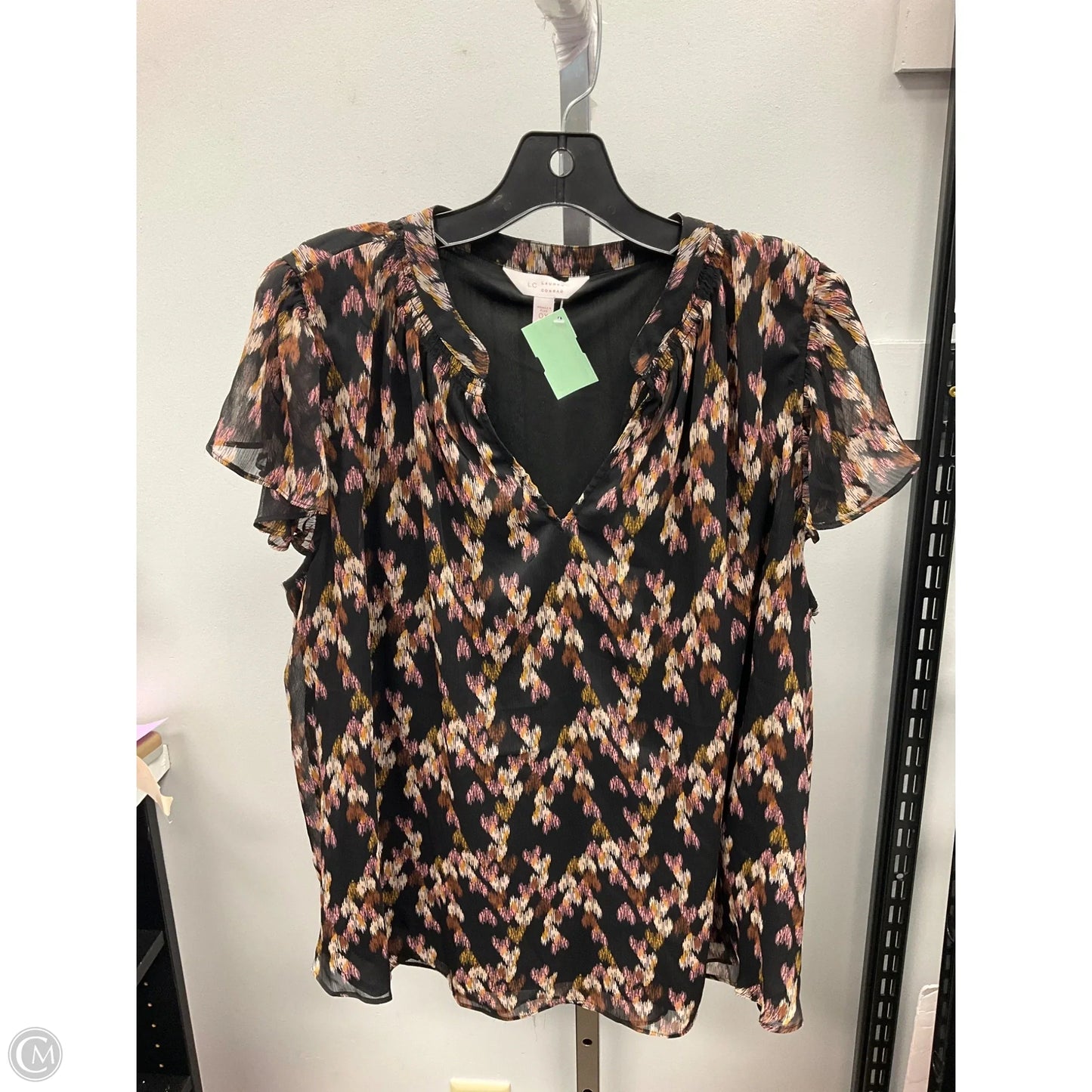 Top Sleeveless By Lc Lauren Conrad In Black & Brown, Size: 0x