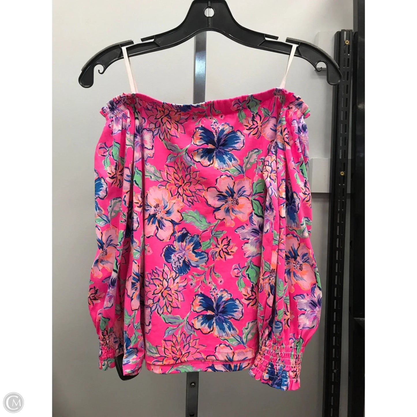 Top Long Sleeve Designer By Lilly Pulitzer In Floral Print, Size: Xs