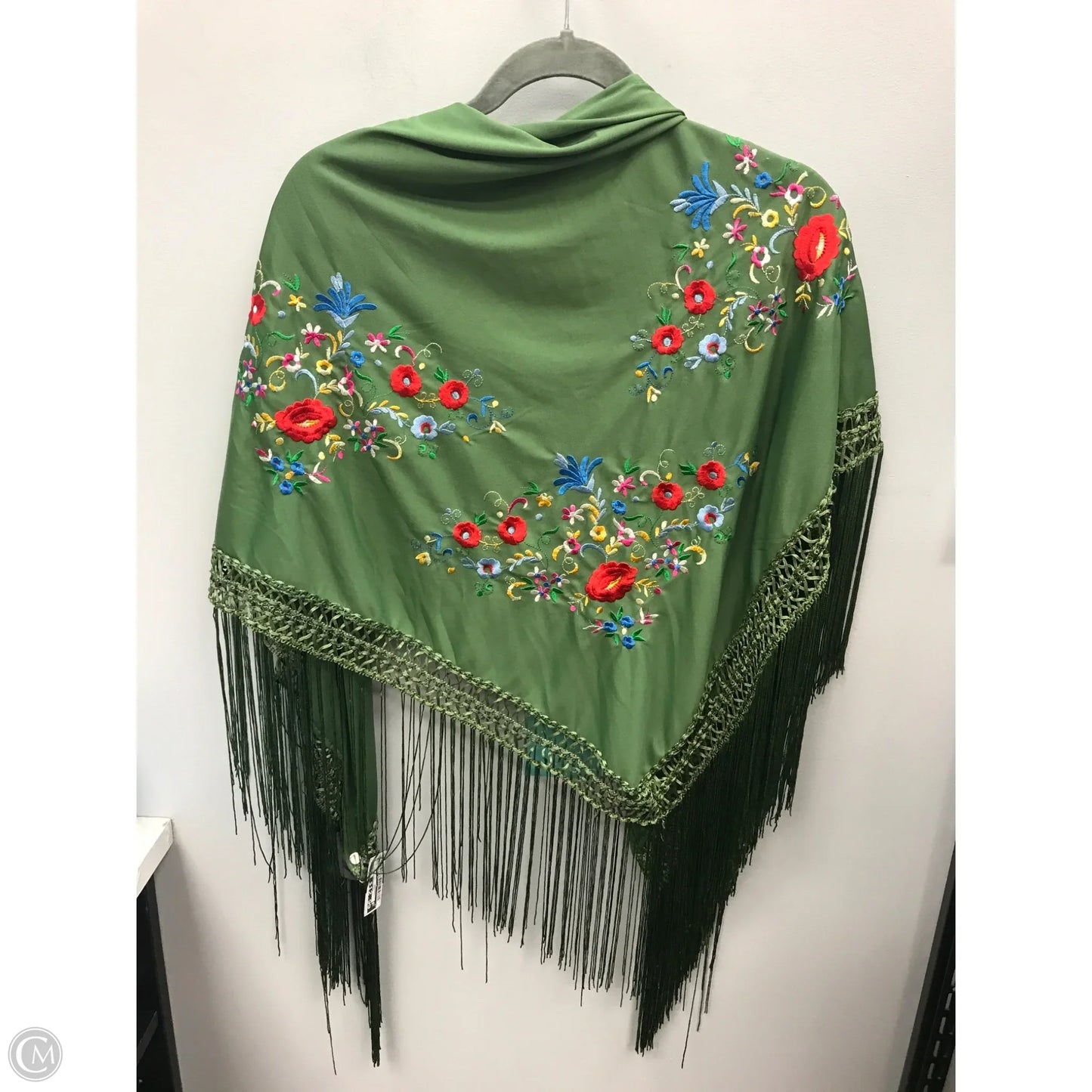 Shawl By Clothes Mentor In Green, Size: Osfm