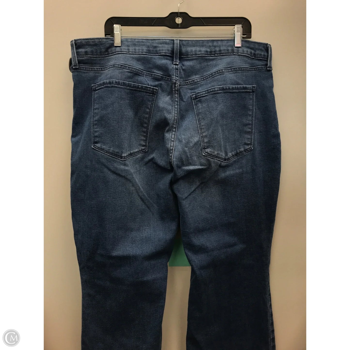 Jeans Flared By Old Navy In Blue Denim, Size: 18