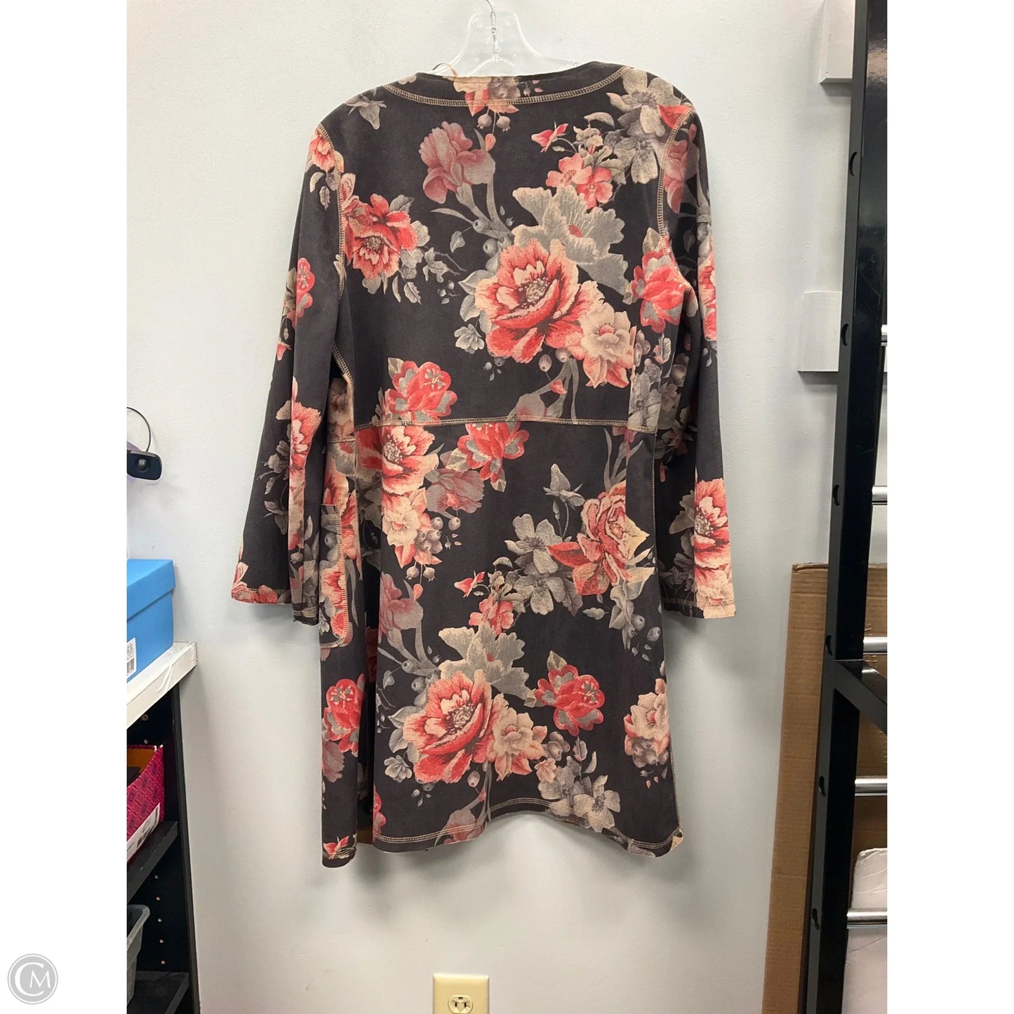 Cardigan By Solitaire In Floral Print, Size: M