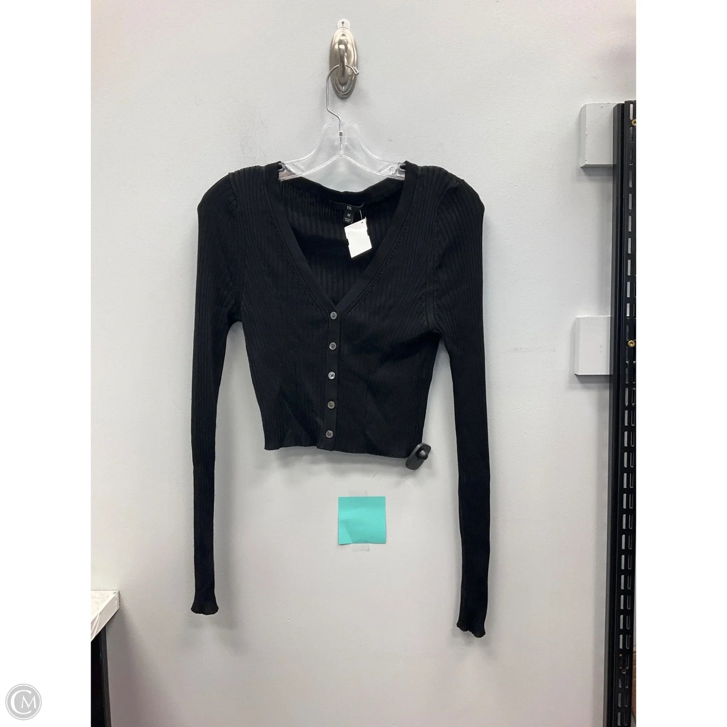 Top Long Sleeve By Banana Republic In Black, Size: M
