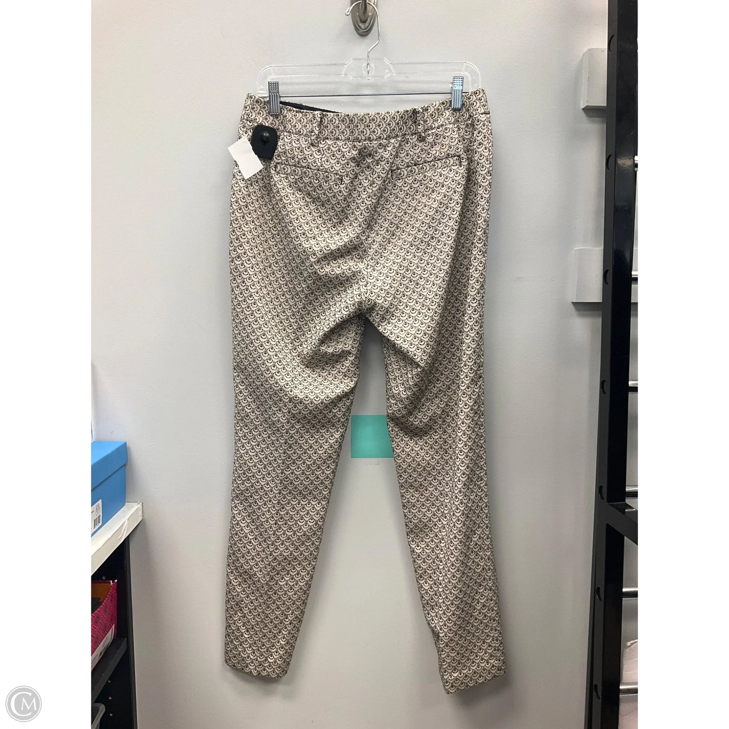 Pants Designer By Tory Burch In Blue & Cream, Size: 6