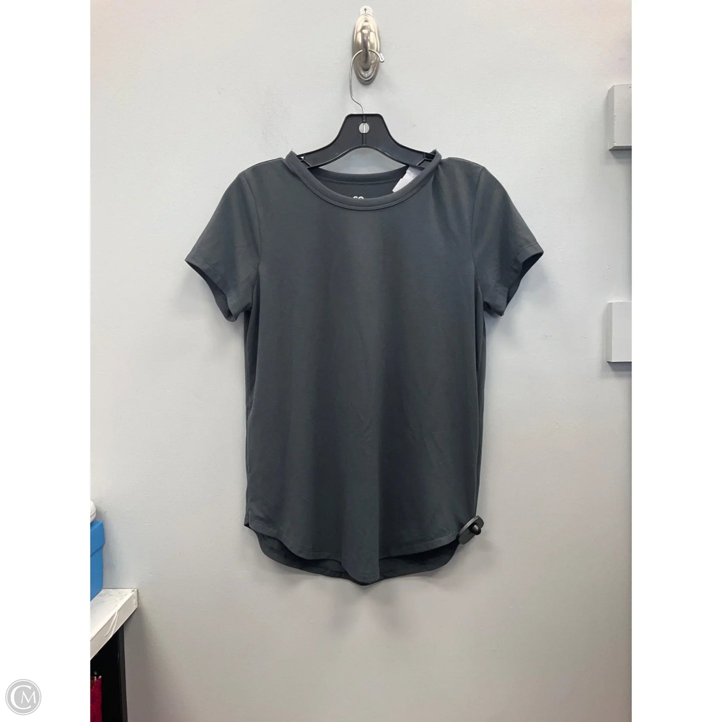 Top Short Sleeve Basic By So In Grey, Size: S
