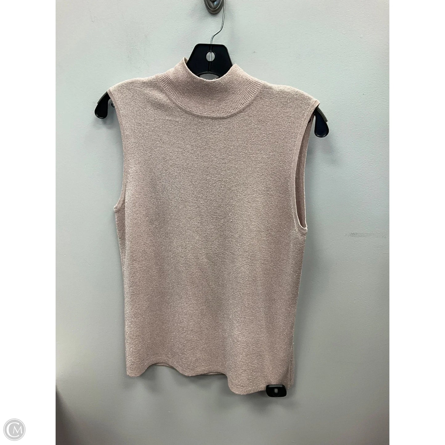 Top Sleeveless By Clothes Mentor In Pink & Silver, Size: L