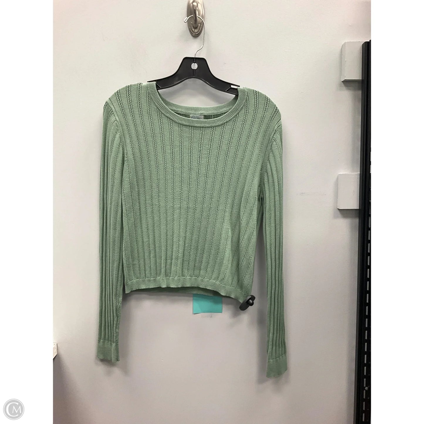 Top Long Sleeve By Blue Rain In Green, Size: L