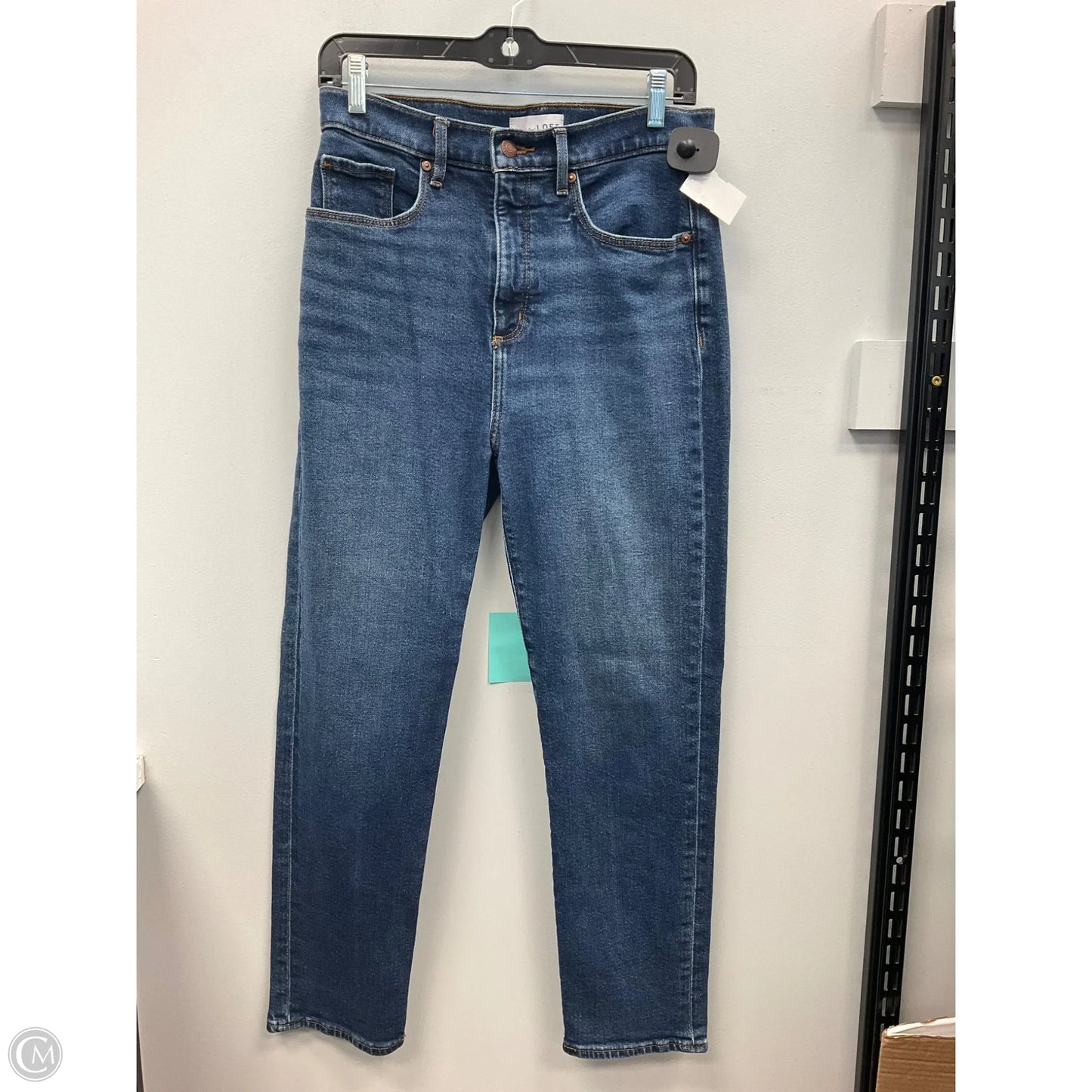Jeans Straight By Loft In Blue Denim, Size: 6