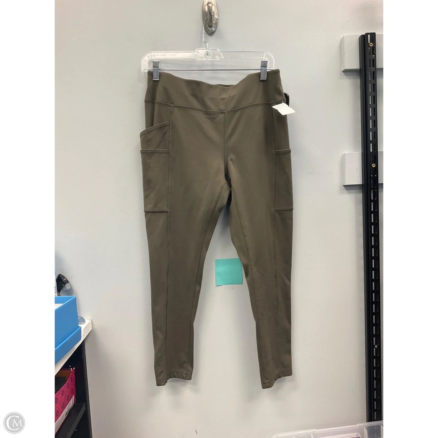 Athletic Leggings By Carhartt In Green, Size: M