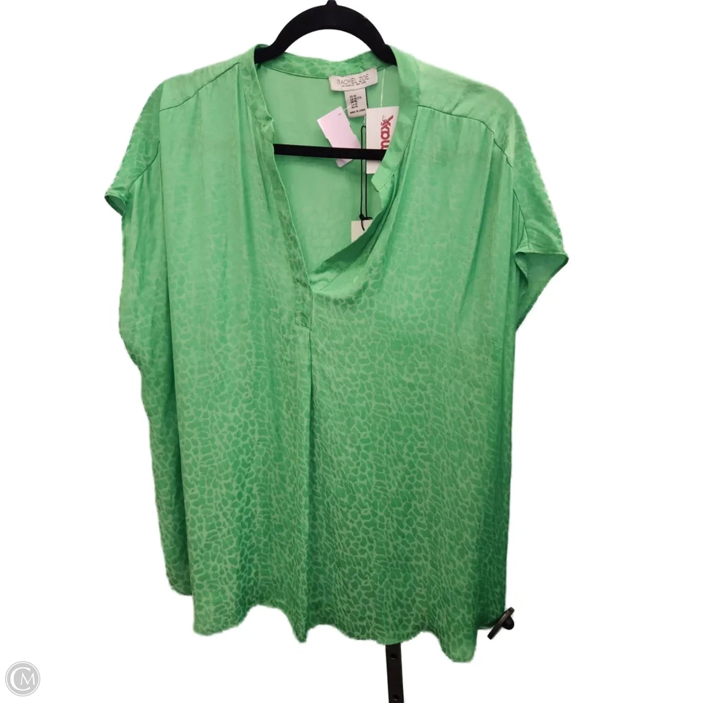 Top Short Sleeve By Rachel Zoe In Green, Size: Xl