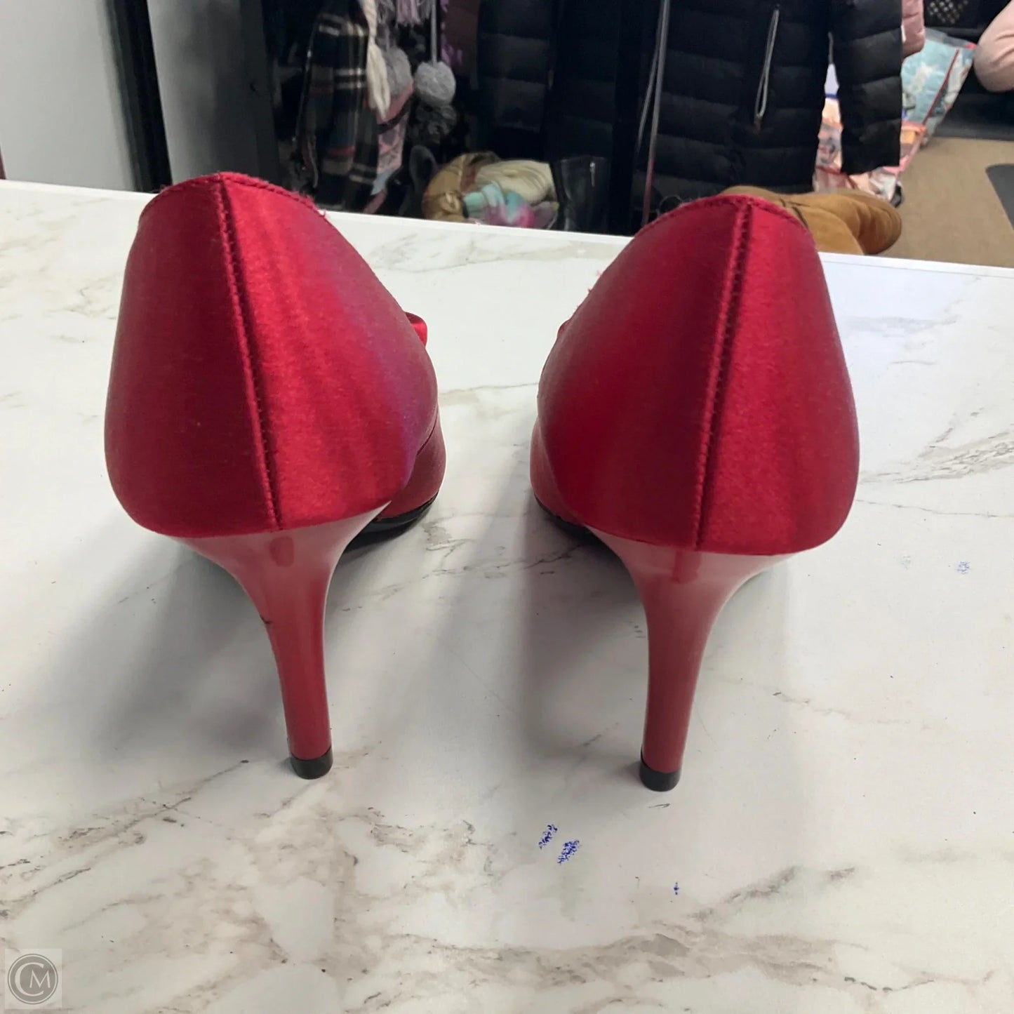 Shoes Heels Kitten By Fioni Shoes In Red, Size: 8