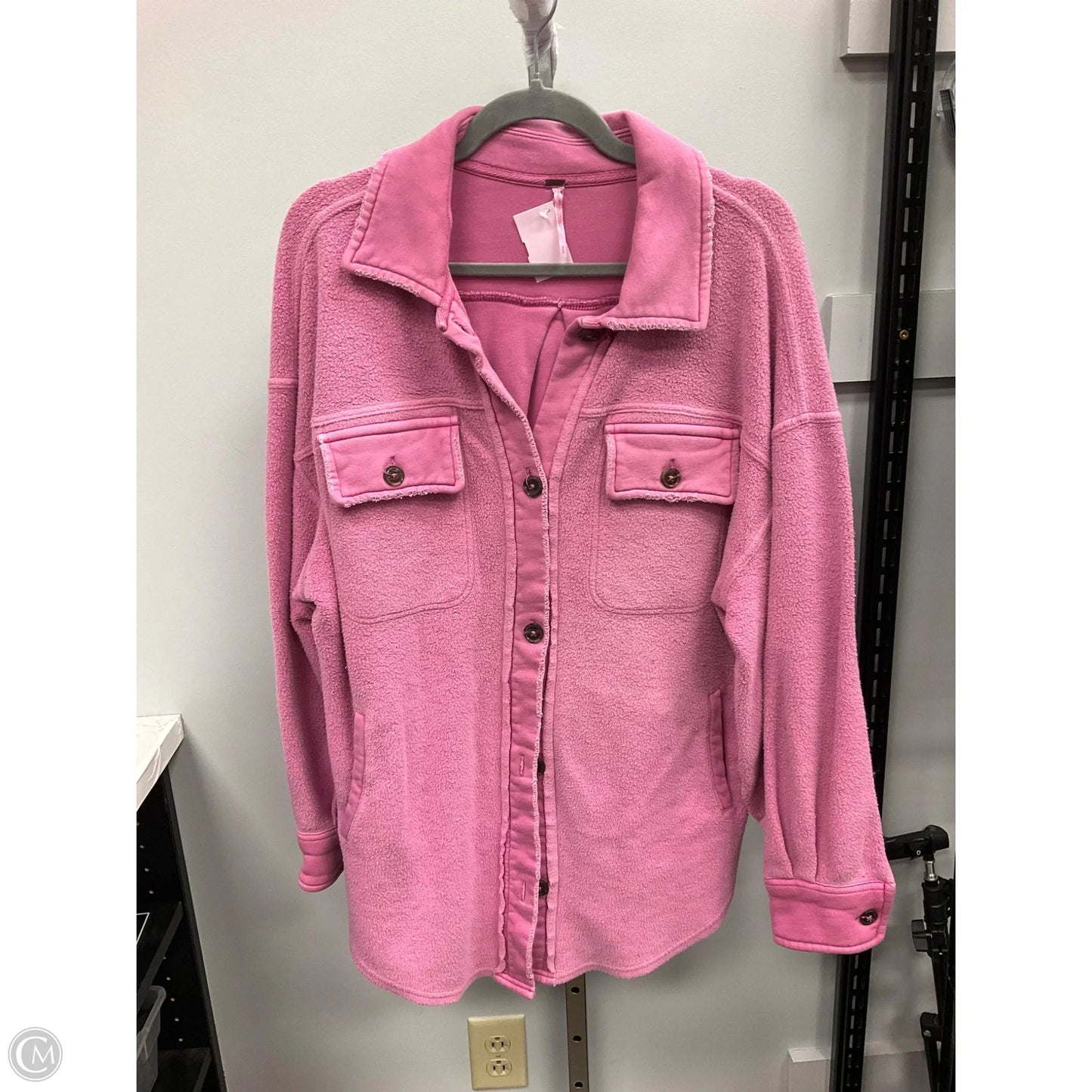Jacket Shirt By Free People In Pink, Size: S