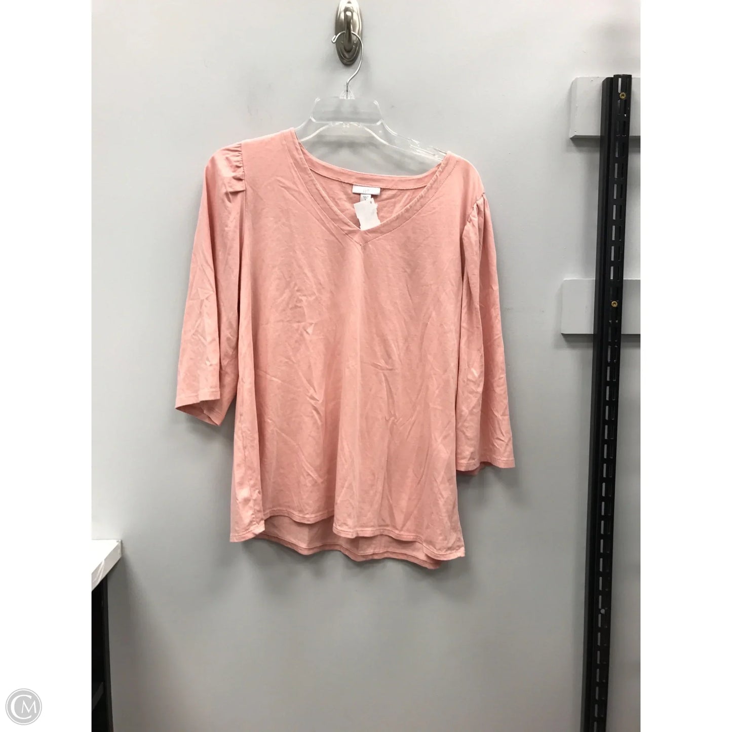 Top 3/4 Sleeve By J. Jill In Pink, Size: M