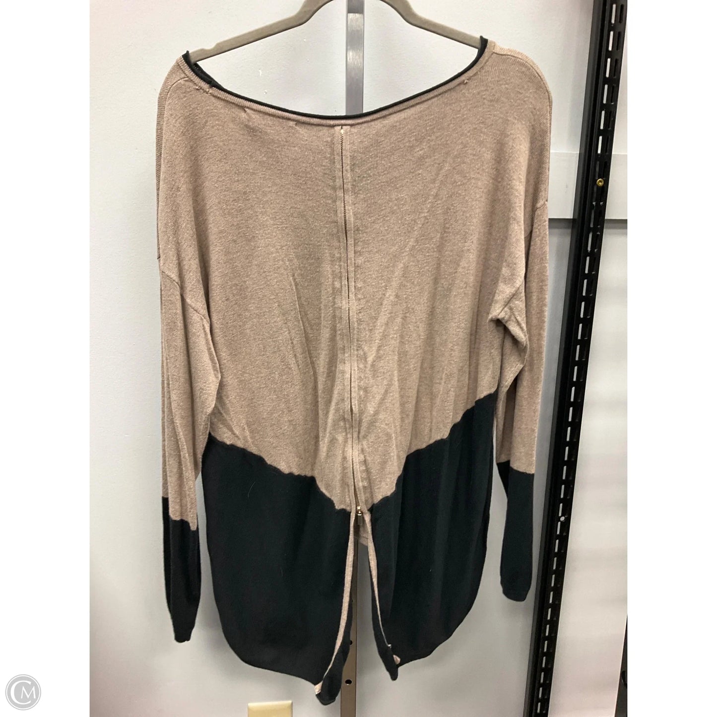 Top Long Sleeve By New York And Co In Taupe, Size: L
