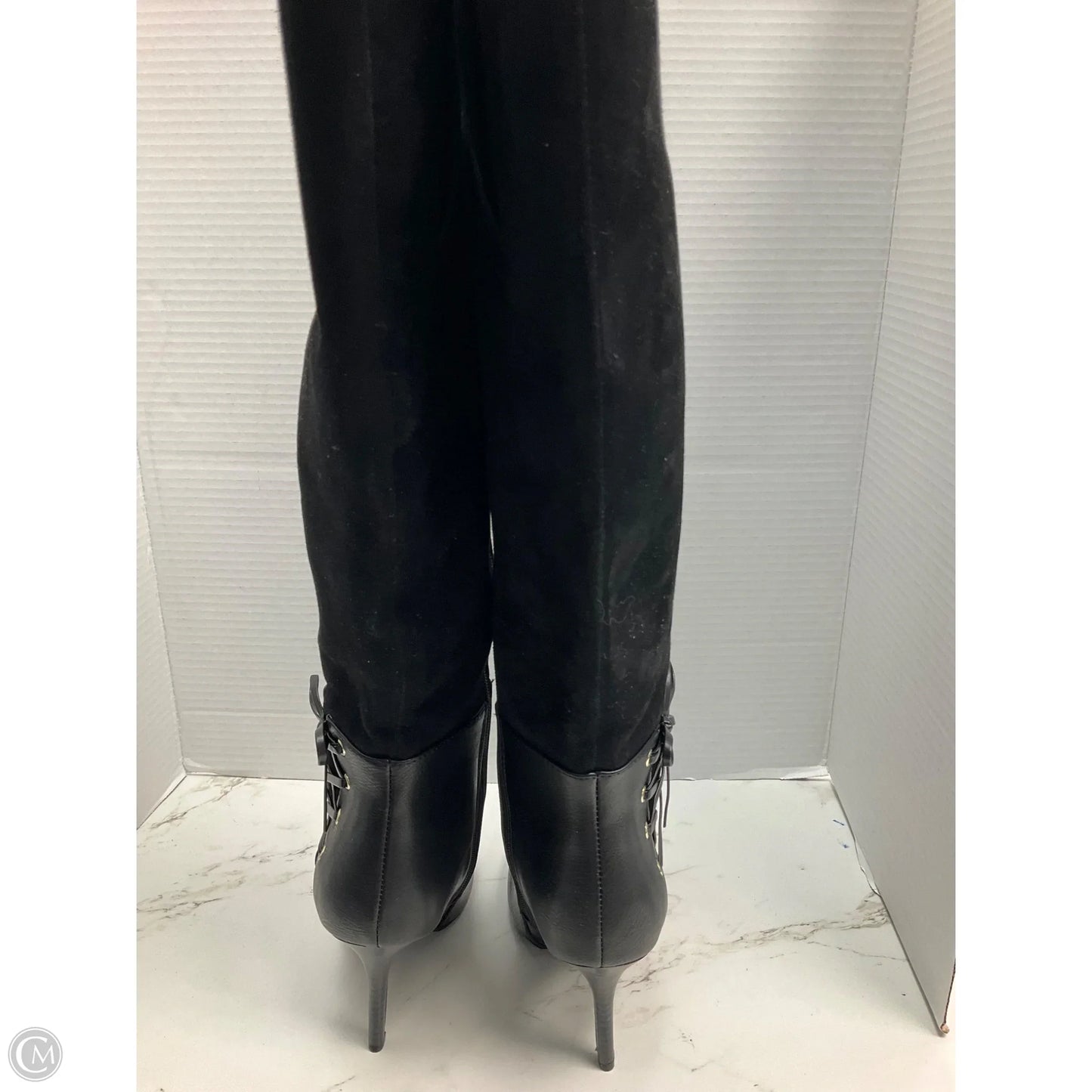 Boots Over-the-knee Heels By Nine West In Black, Size: 6.5