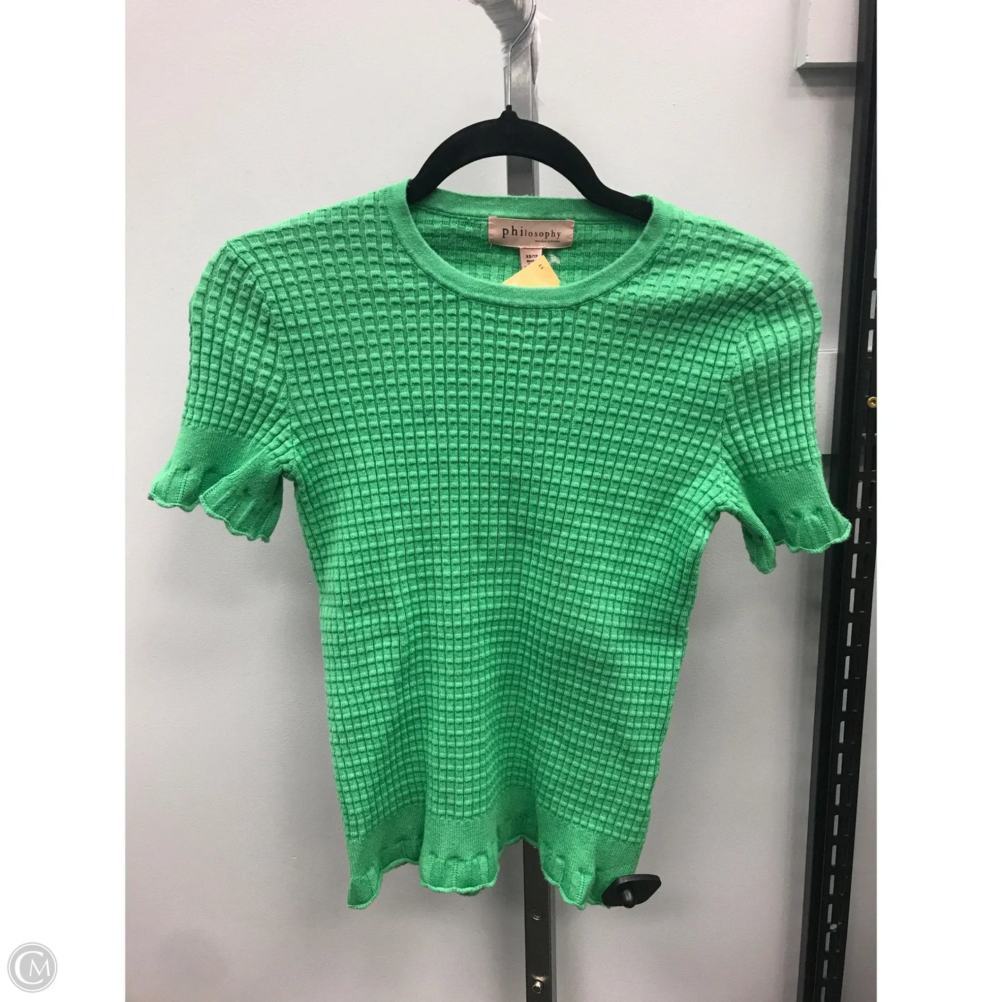 Top Short Sleeve By Philosophy In Green, Size: Xs