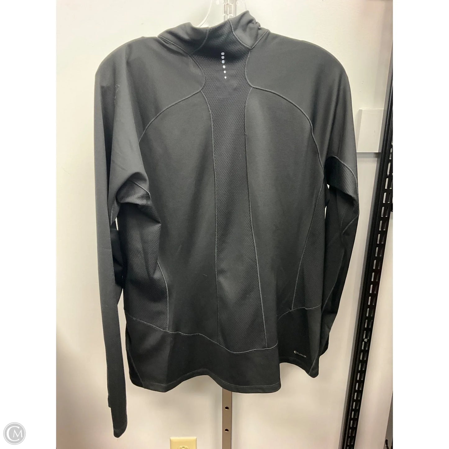 Athletic Top Long Sleeve Collar By The North Face In Black, Size: Xl
