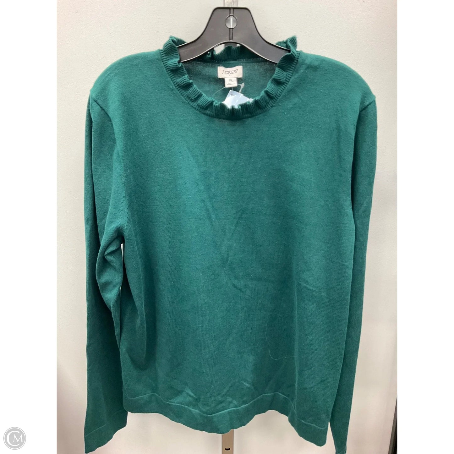 Top Long Sleeve By J. Crew In Green, Size: Xl