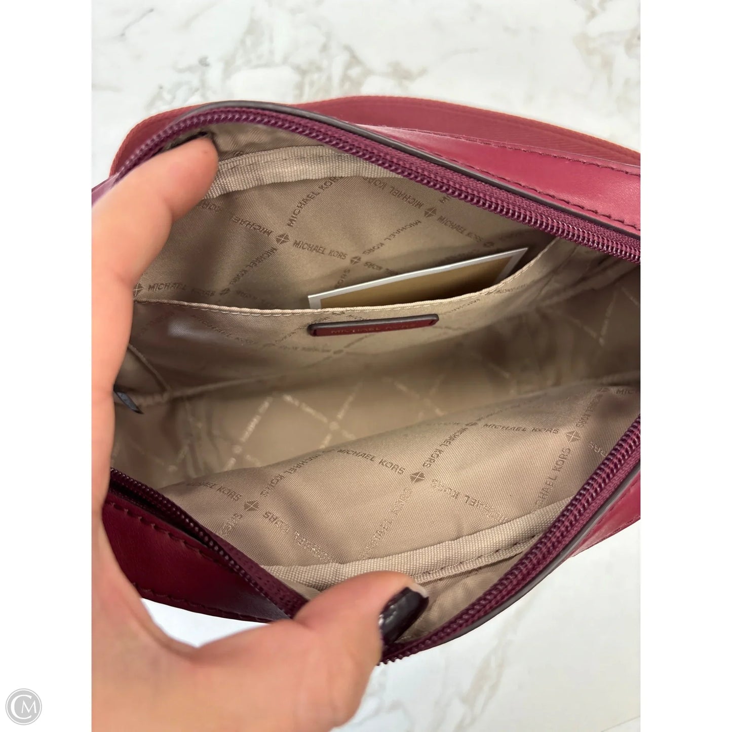 Crossbody Designer By Michael Kors, Size: Medium