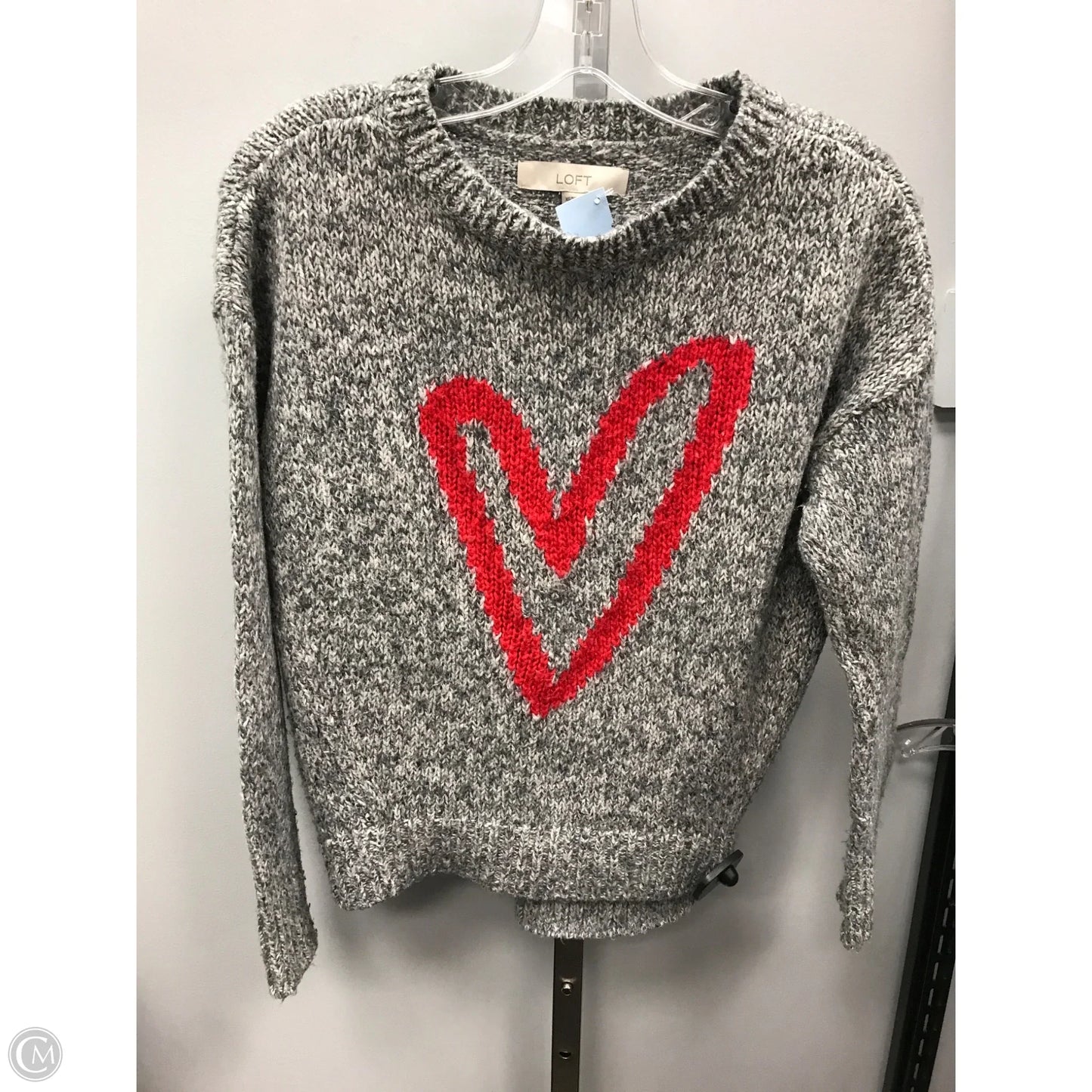 Sweater By Loft In Grey, Size: Xs