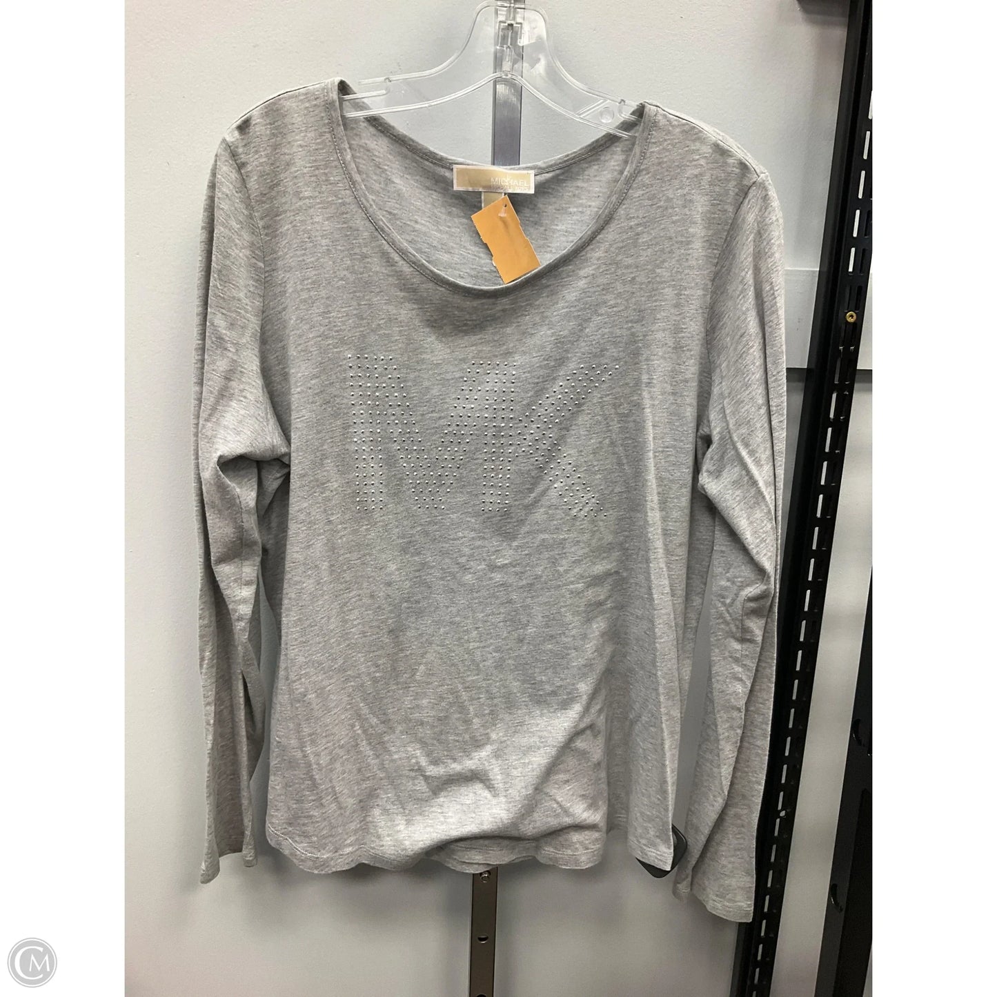 Top Long Sleeve Designer By Michael Kors In Grey, Size: L