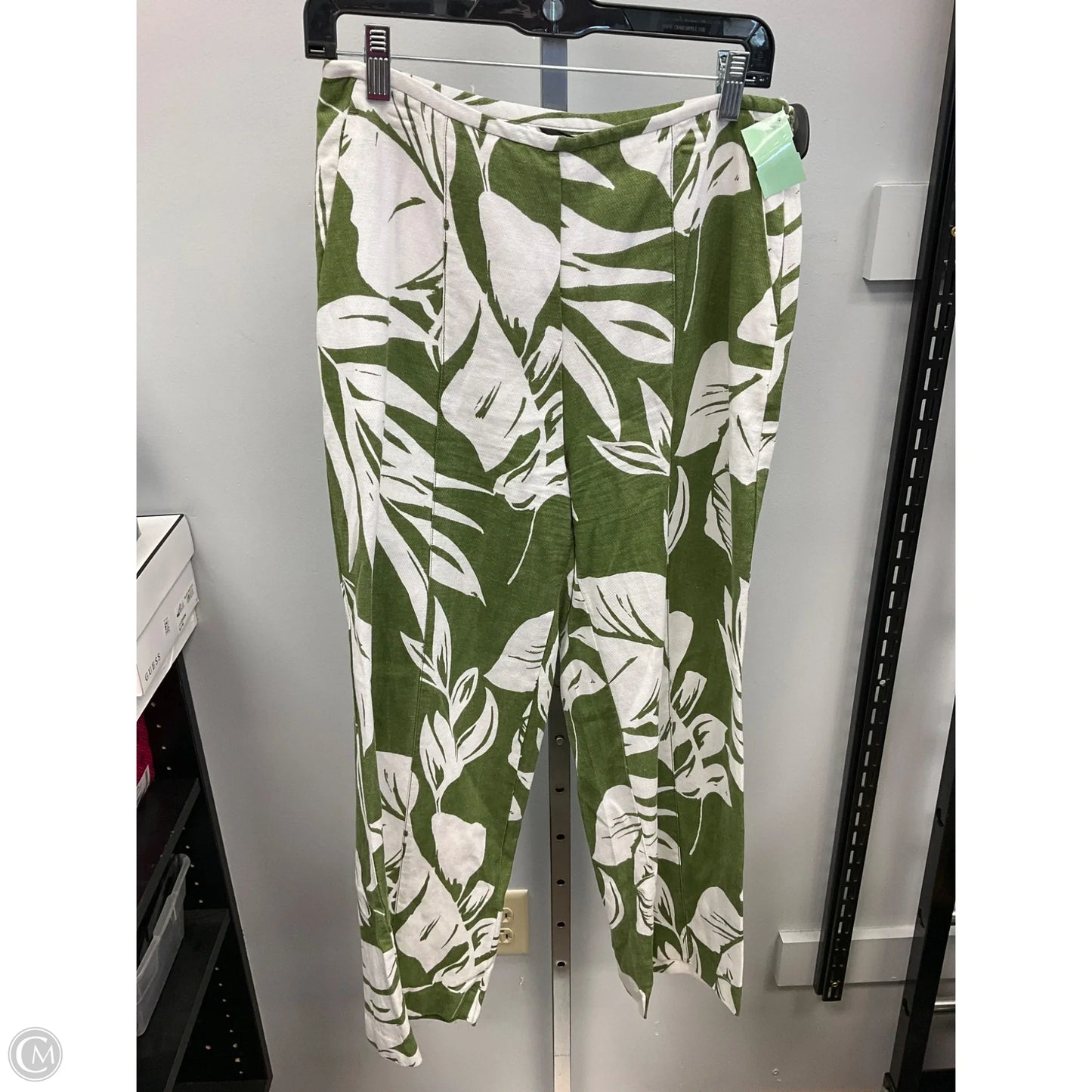 Pants Other By Ann Taylor In Green & White, Size: 6p