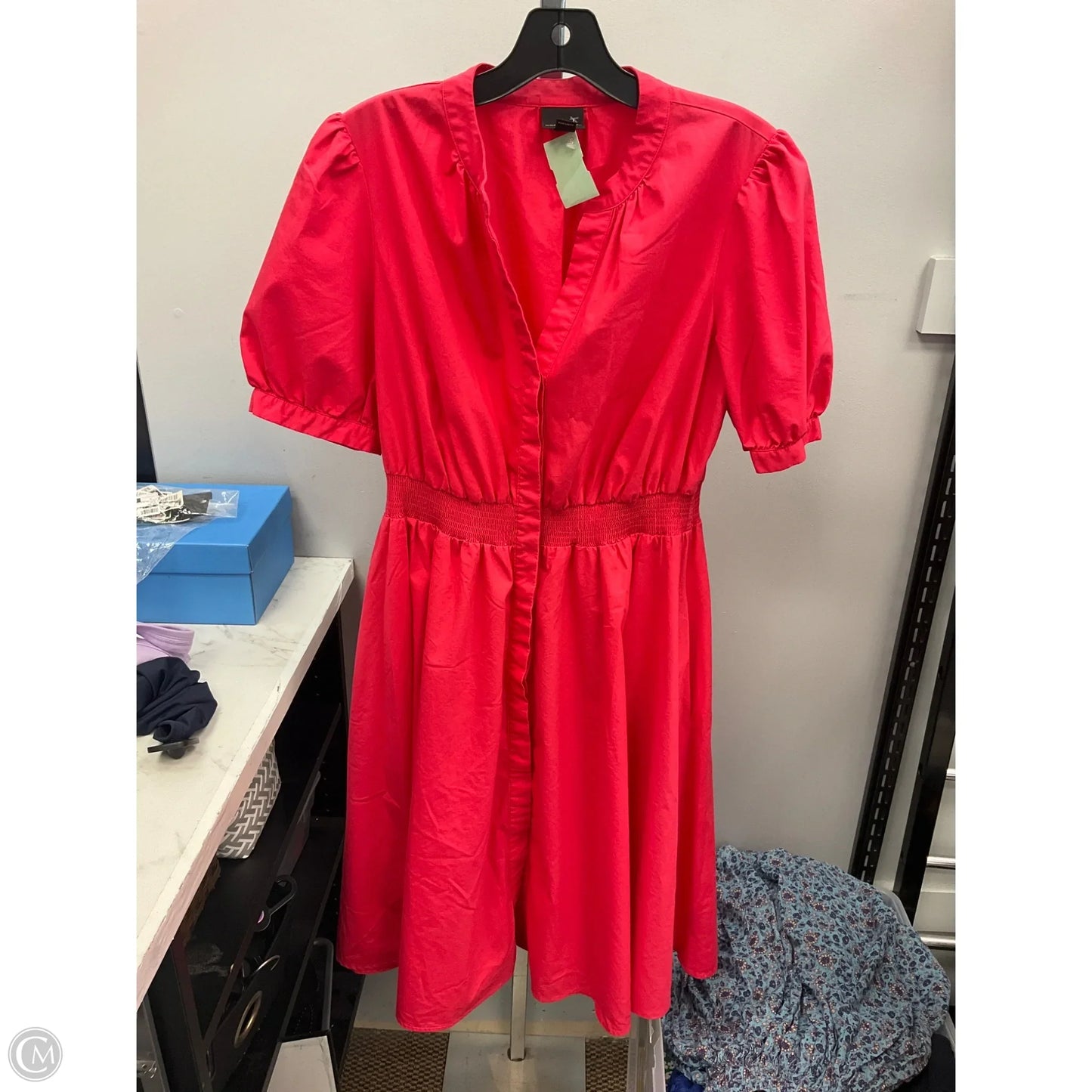 Dress Casual Midi By Worthington In Coral, Size: M