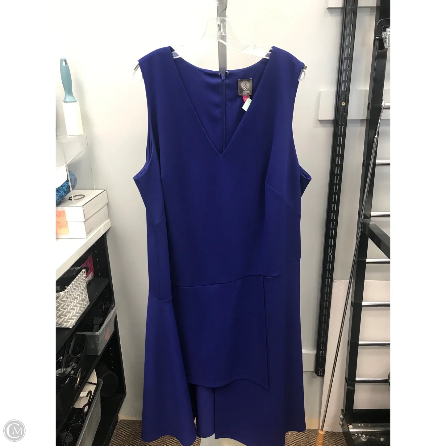 Dress Casual Midi By Vince Camuto In Blue, Size: 20