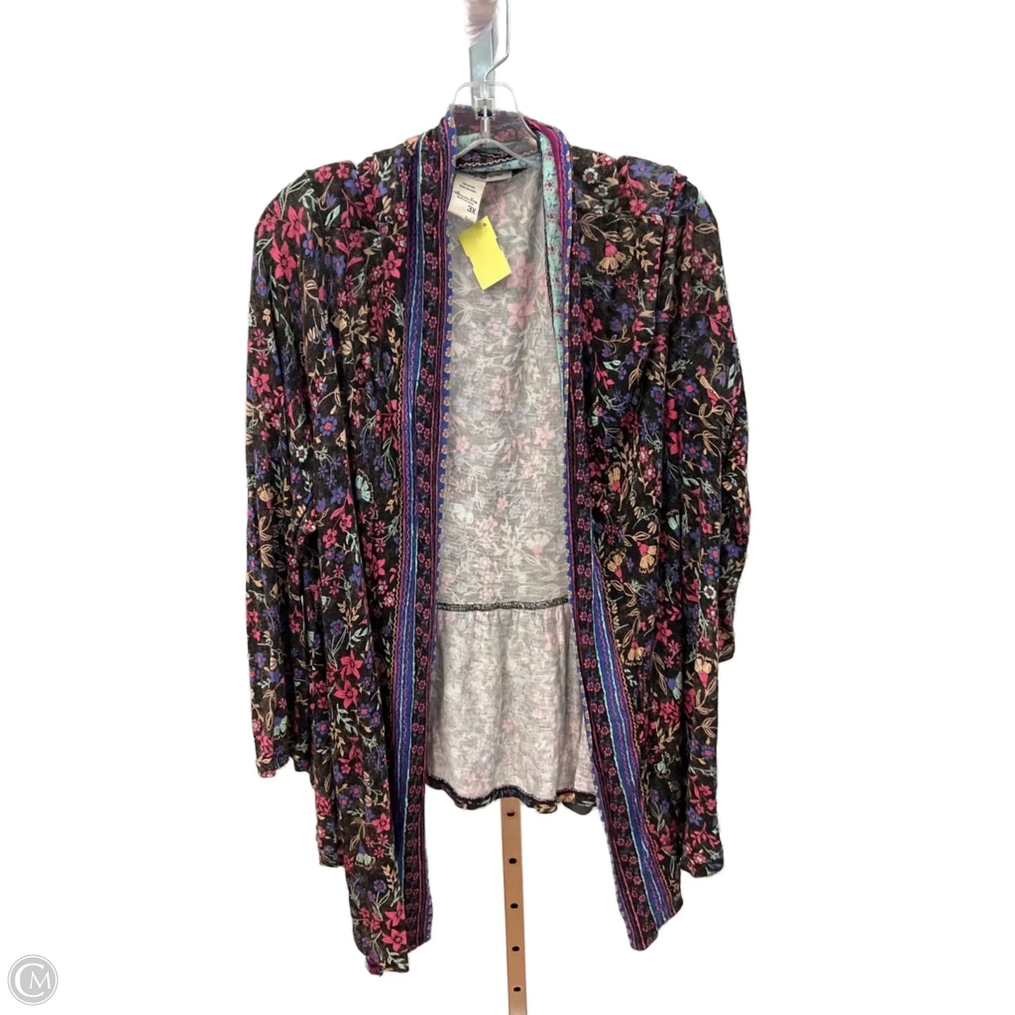 Cardigan By America Rag In Floral Print, Size: 3x