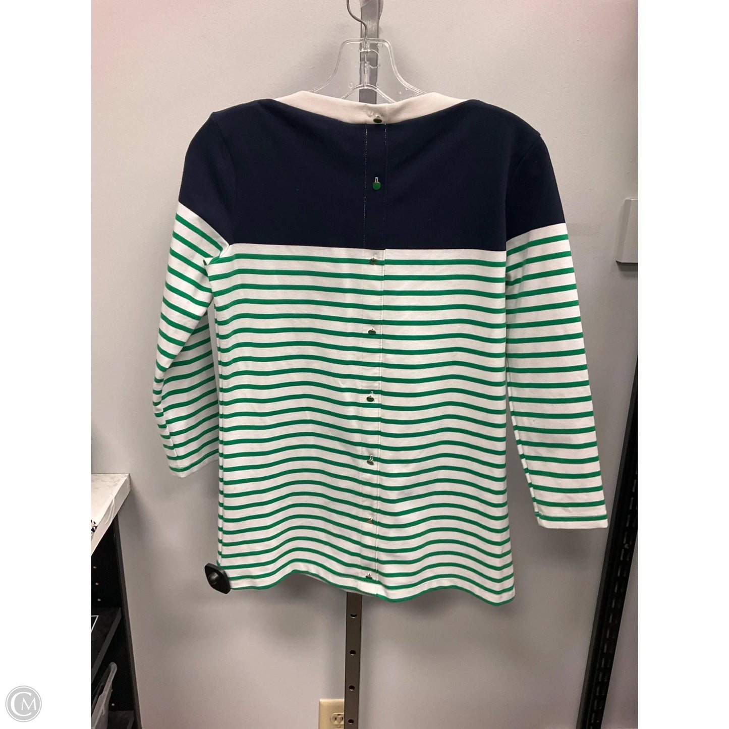 Top 3/4 Sleeve By Tommy Hilfiger In Striped Pattern, Size: Xs