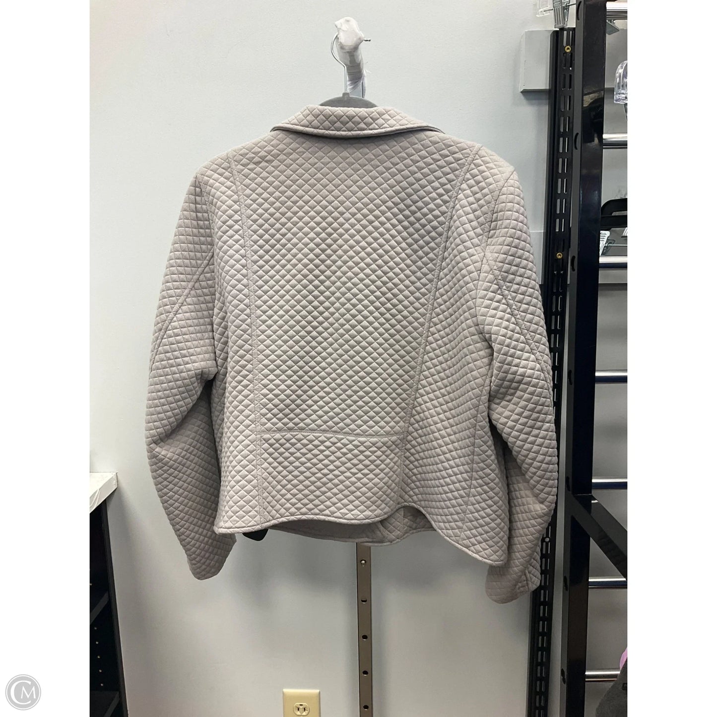 Jacket Moto By Torrid In Grey, Size: 2x