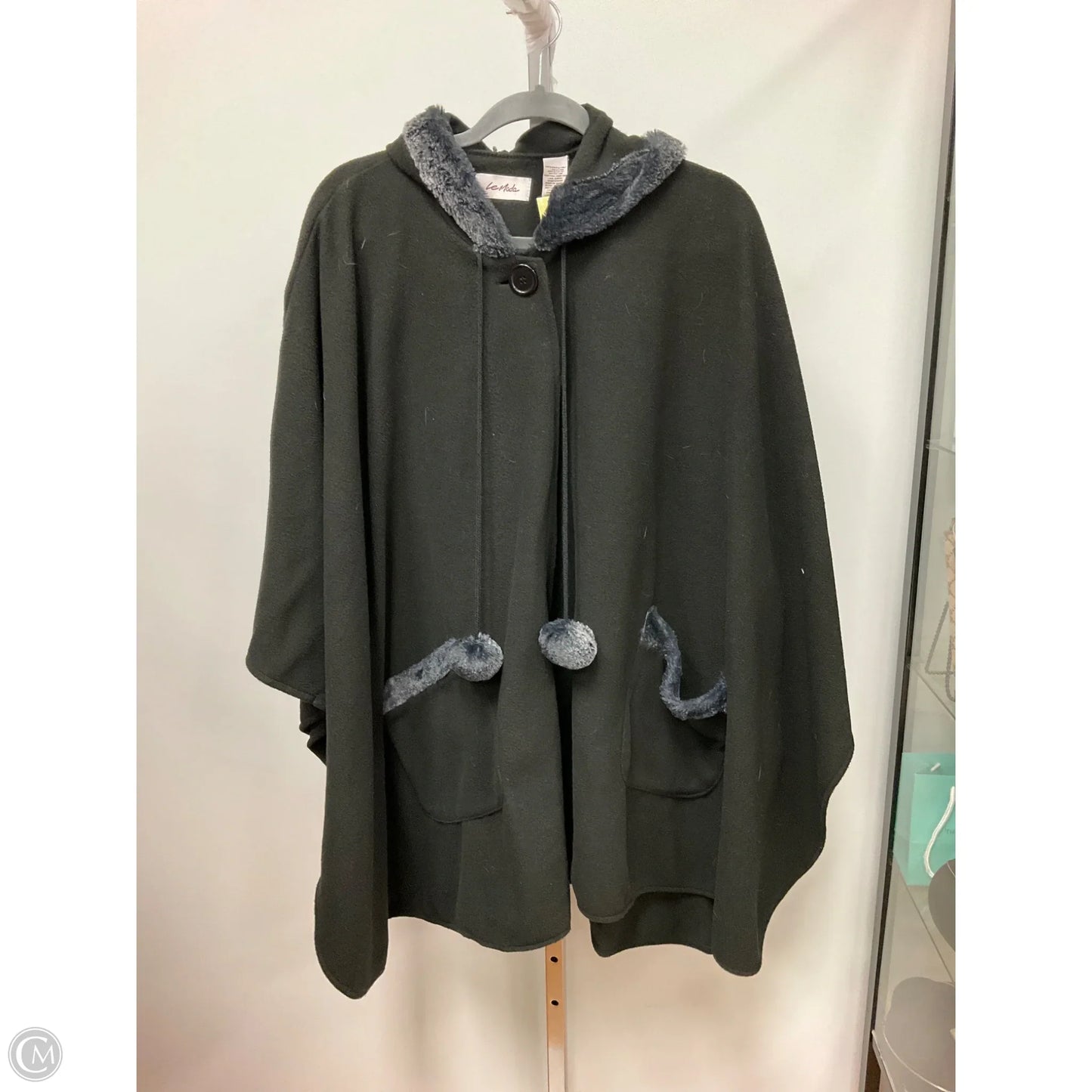 Poncho By Clothes Mentor In Blue, Size: M