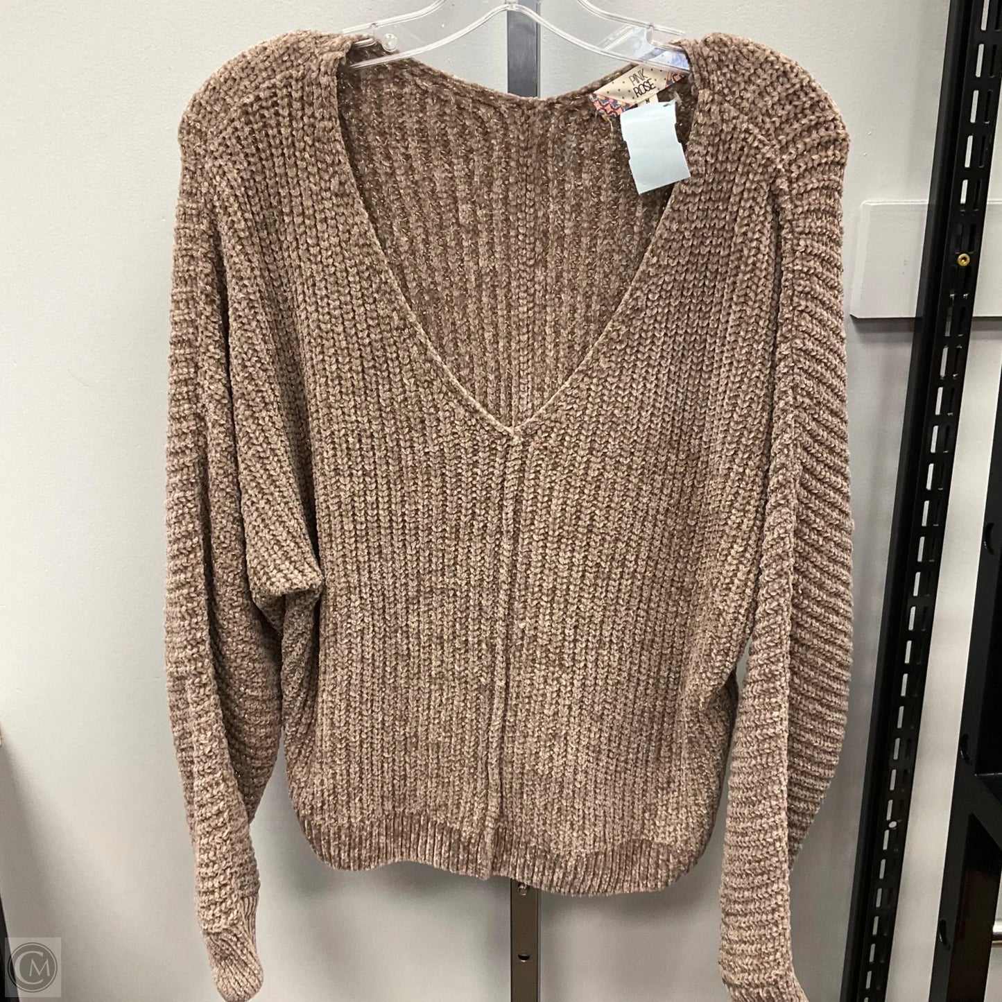 Sweater By Pink Rose In Brown, Size: M
