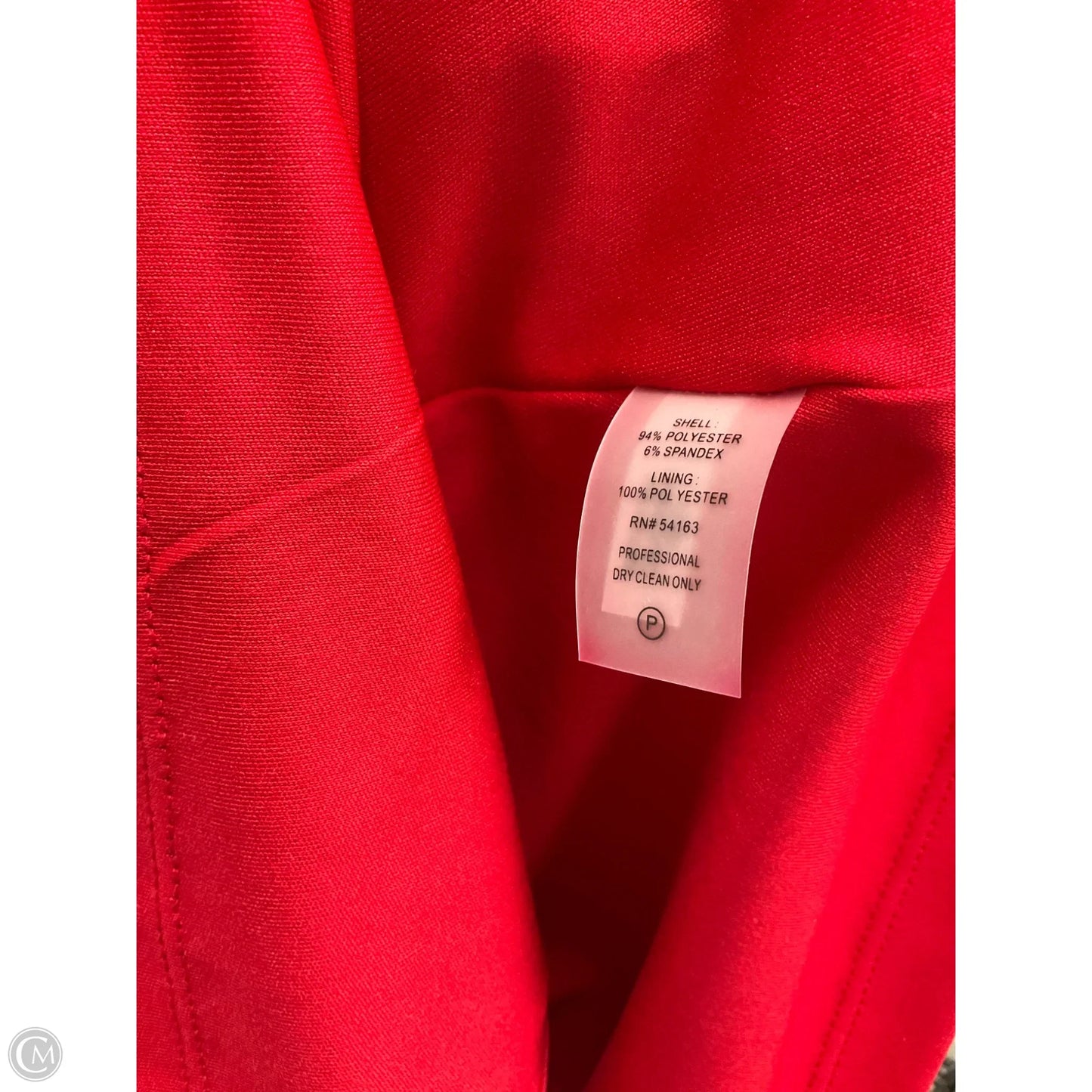Top Sleeveless By Calvin Klein In Red, Size: S