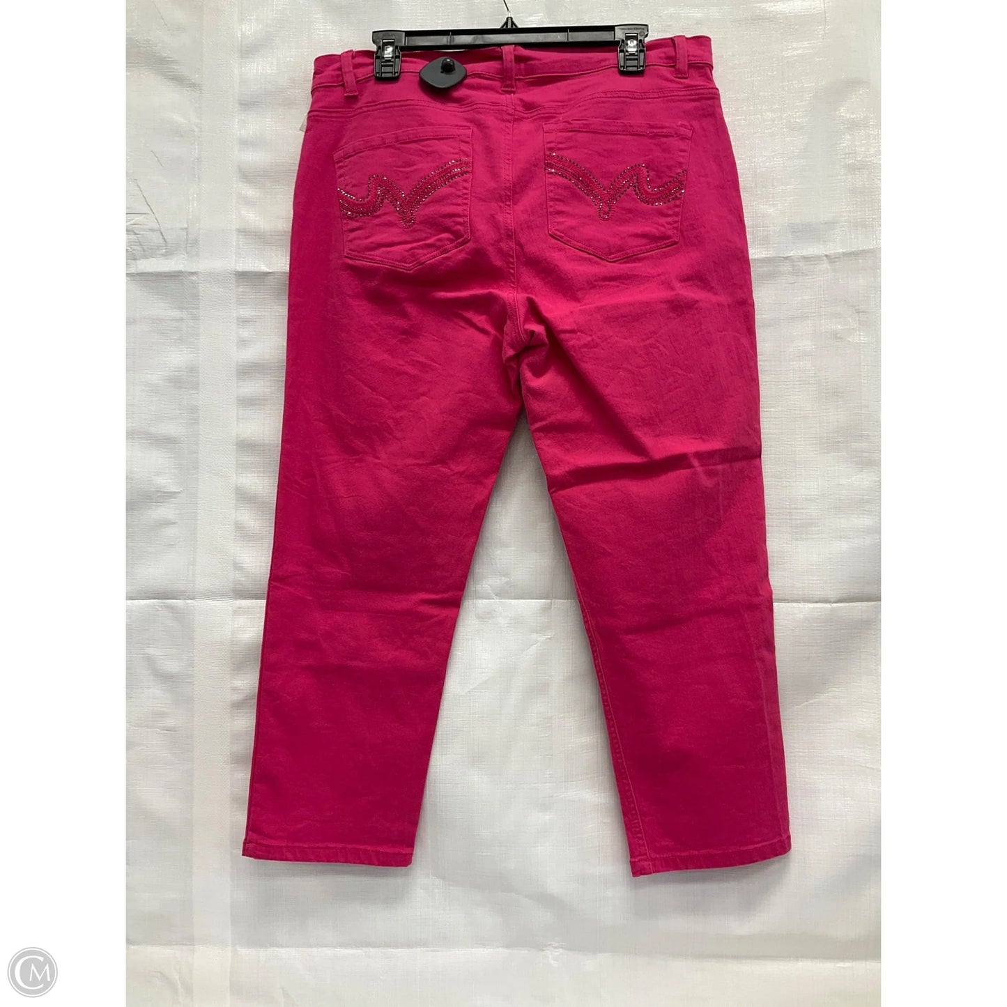 Pants Cropped By Diane Gilman In Pink, Size: 14