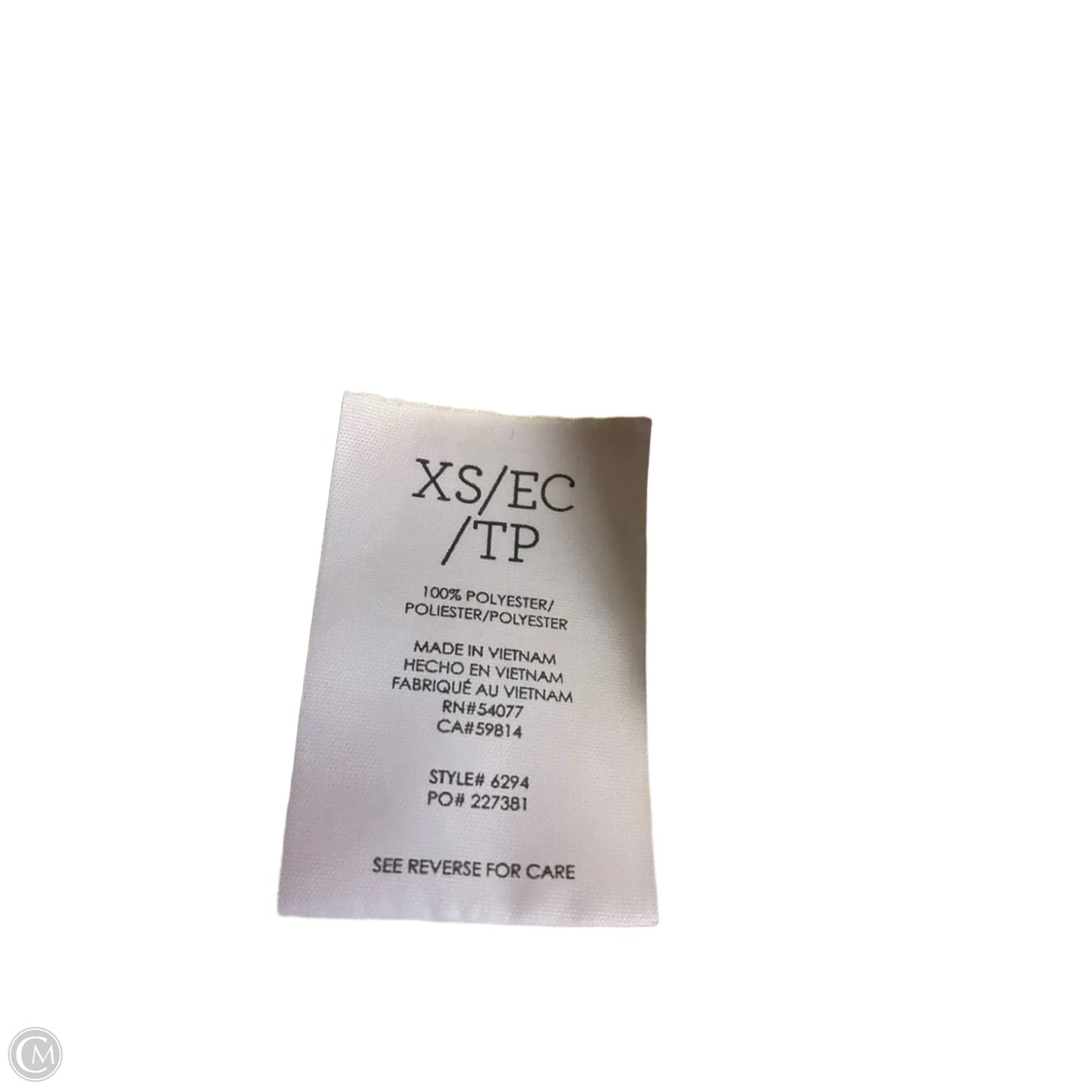 Blouse Long Sleeve By Cabi In Yellow, Size: Xs