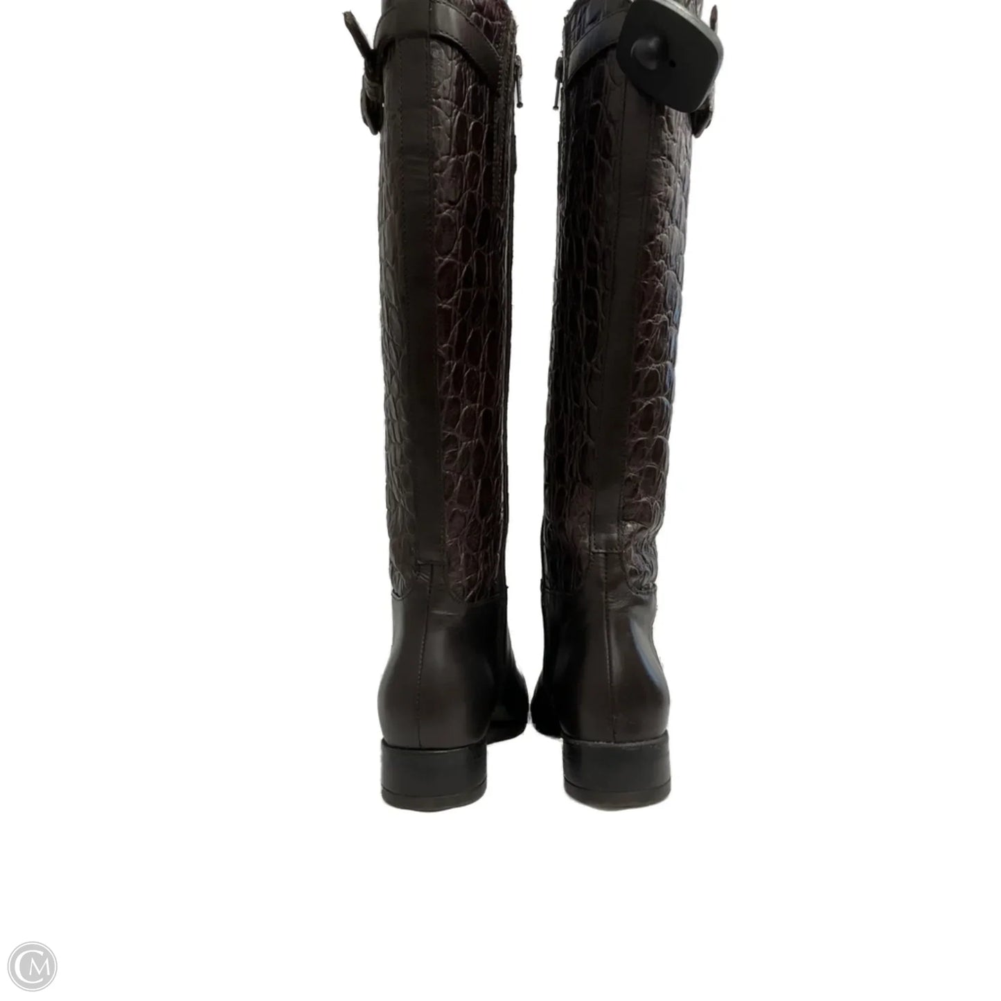 Boots Knee Flats By Clarks In Brown, Size: 5.5