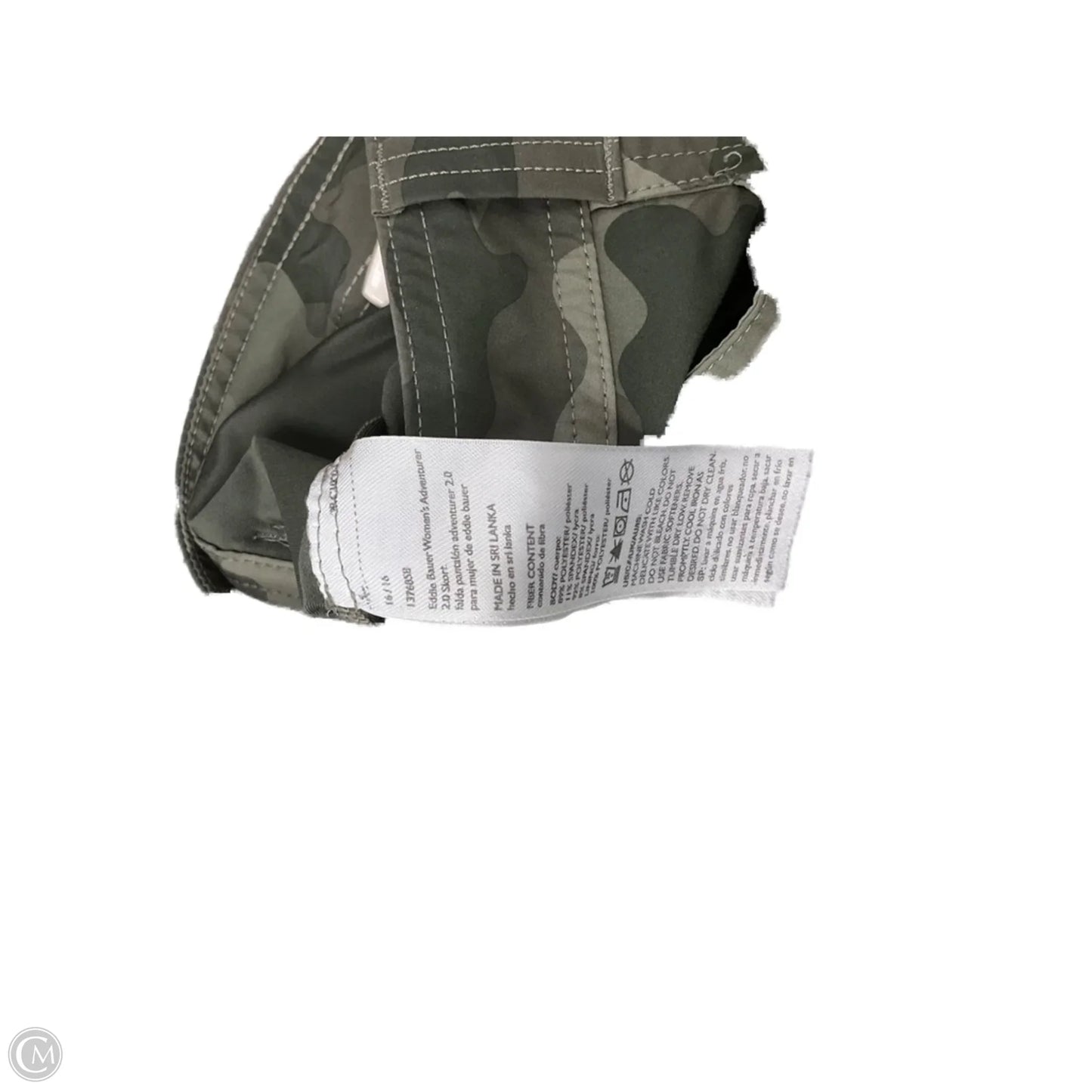 Athletic Skort By Eddie Bauer In Camouflage Print, Size: 16