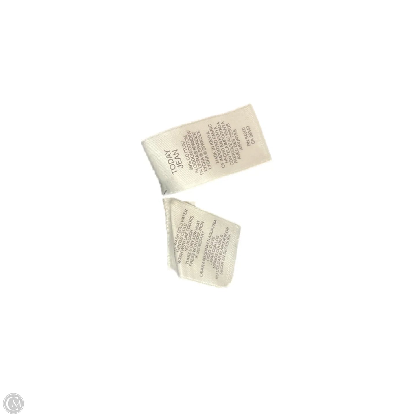 Jeans Straight By Jones New York In Blue, Size: 18