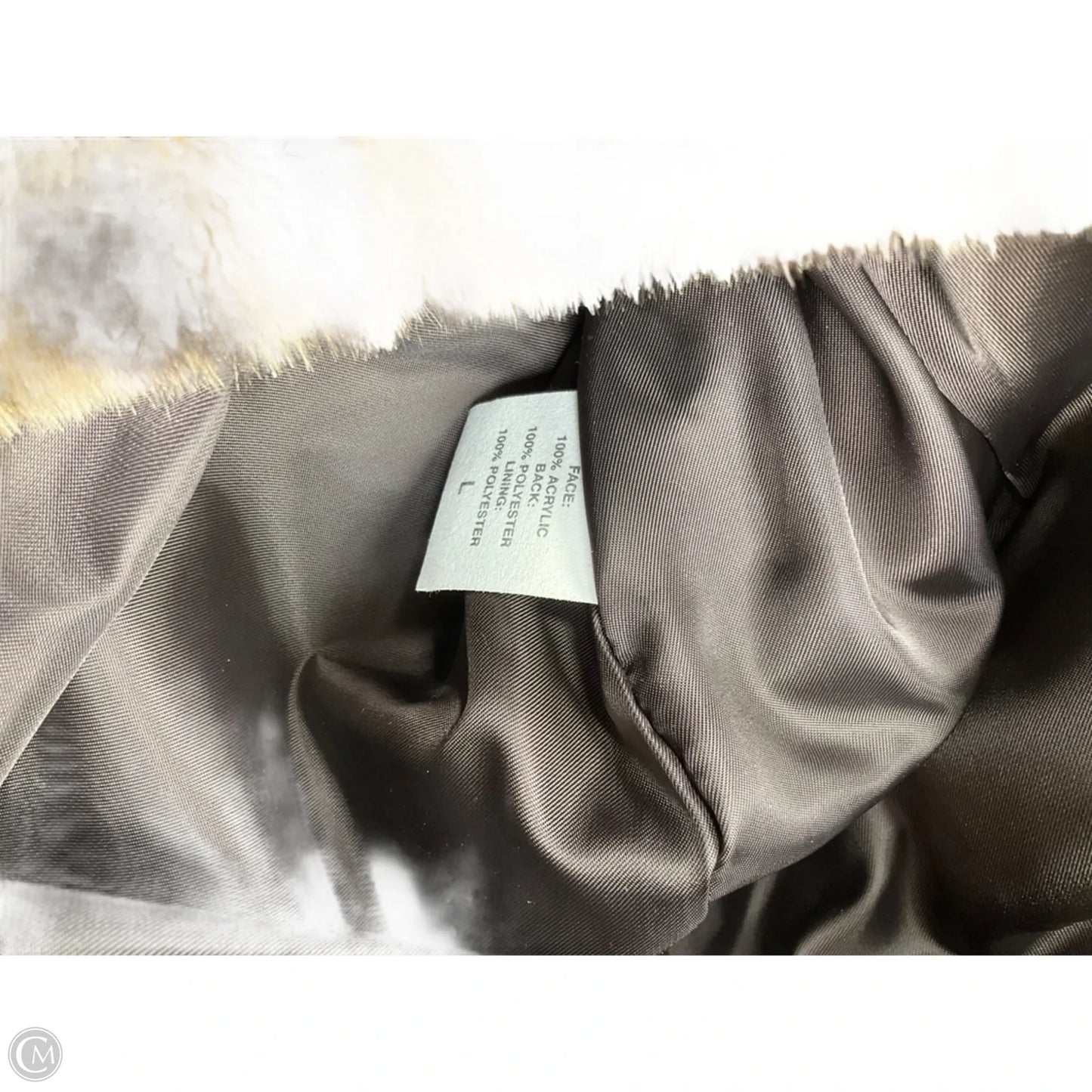 Coat Faux Fur & Sherpa By Dennis Basso Qvc In Leopard Print, Size: L