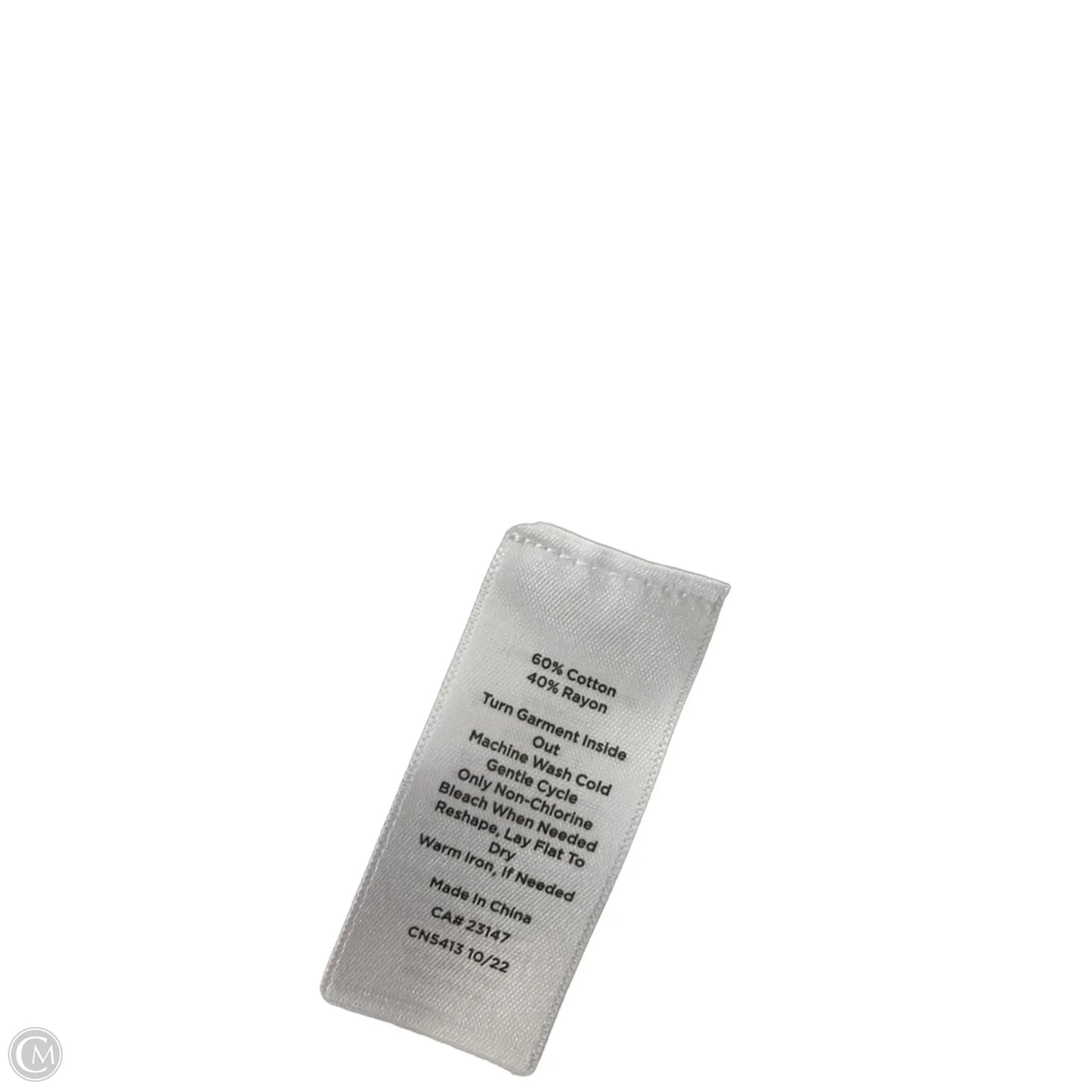 Top Short Sleeve By Talbots In White, Size: Mp