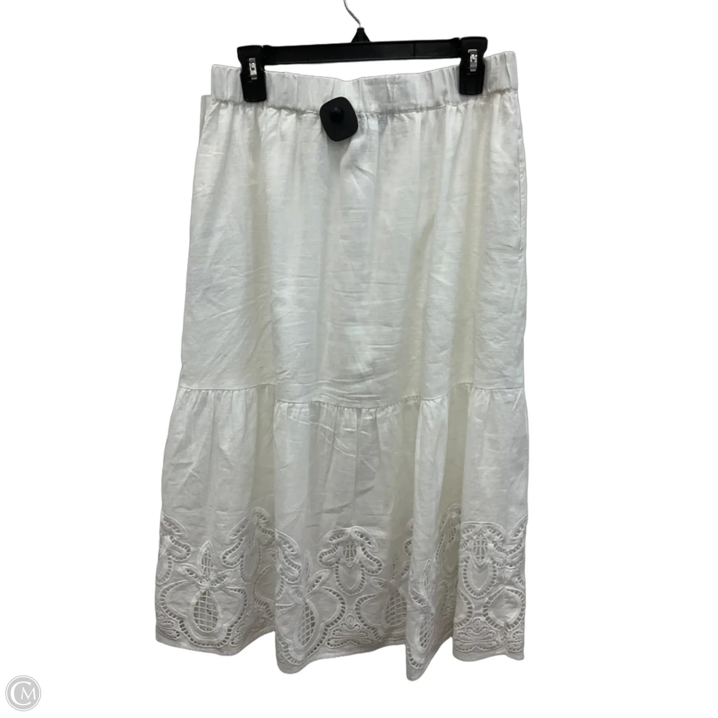 Skirt Midi By Talbots In White, Size: S
