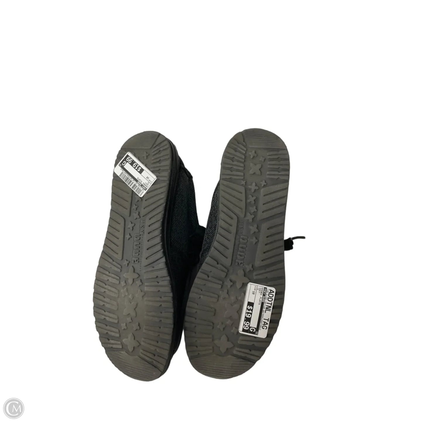 Shoes Flats By Hey Dude In Grey, Size: 10
